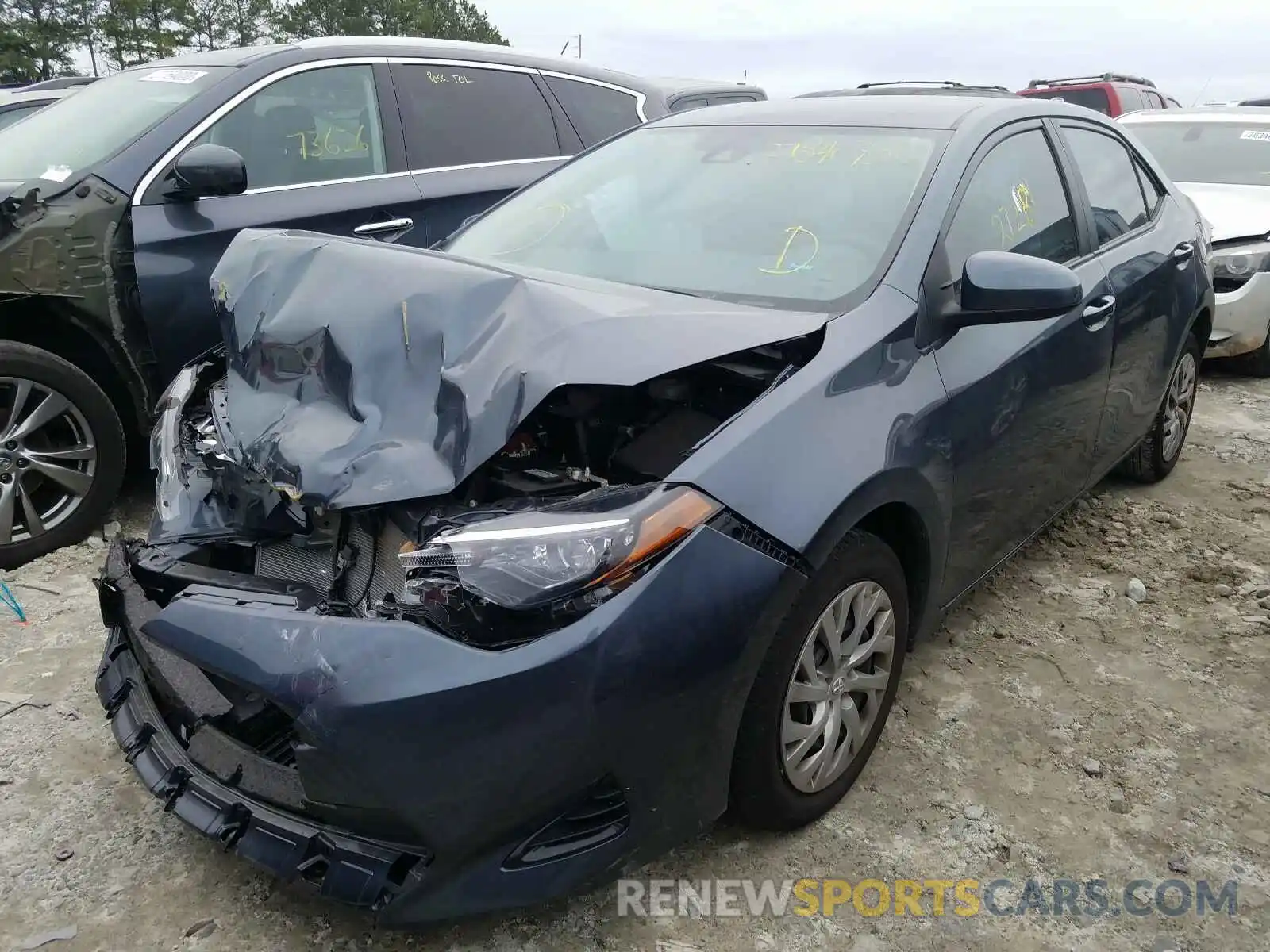 2 Photograph of a damaged car 2T1BURHE1KC139029 TOYOTA COROLLA 2019