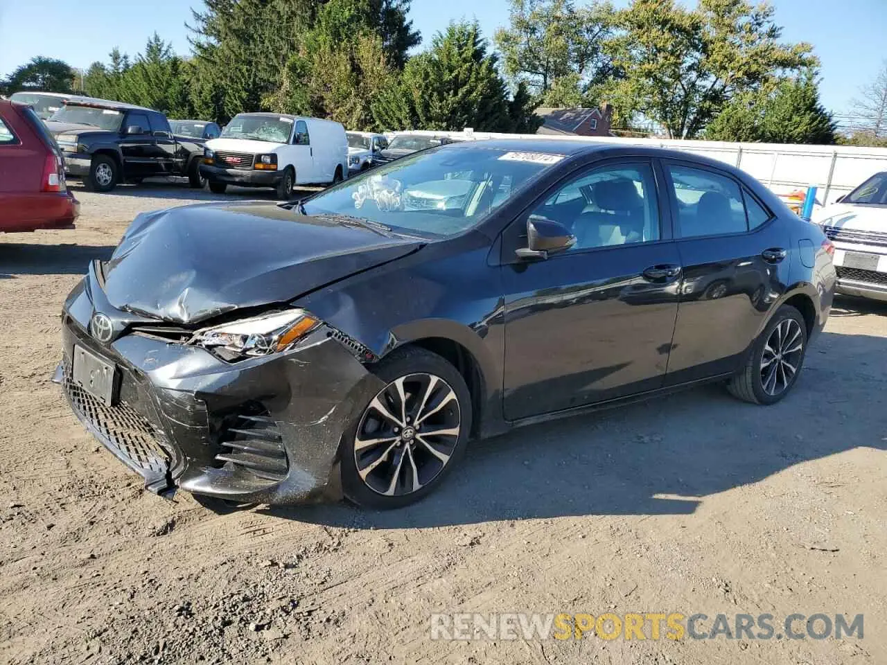 1 Photograph of a damaged car 2T1BURHE1KC146711 TOYOTA COROLLA 2019