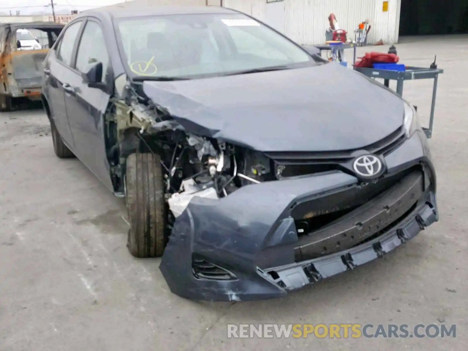 1 Photograph of a damaged car 2T1BURHE1KC152153 TOYOTA COROLLA 2019