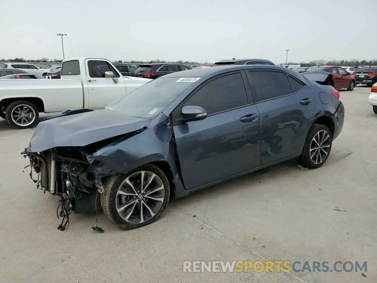 1 Photograph of a damaged car 2T1BURHE1KC152718 TOYOTA COROLLA 2019