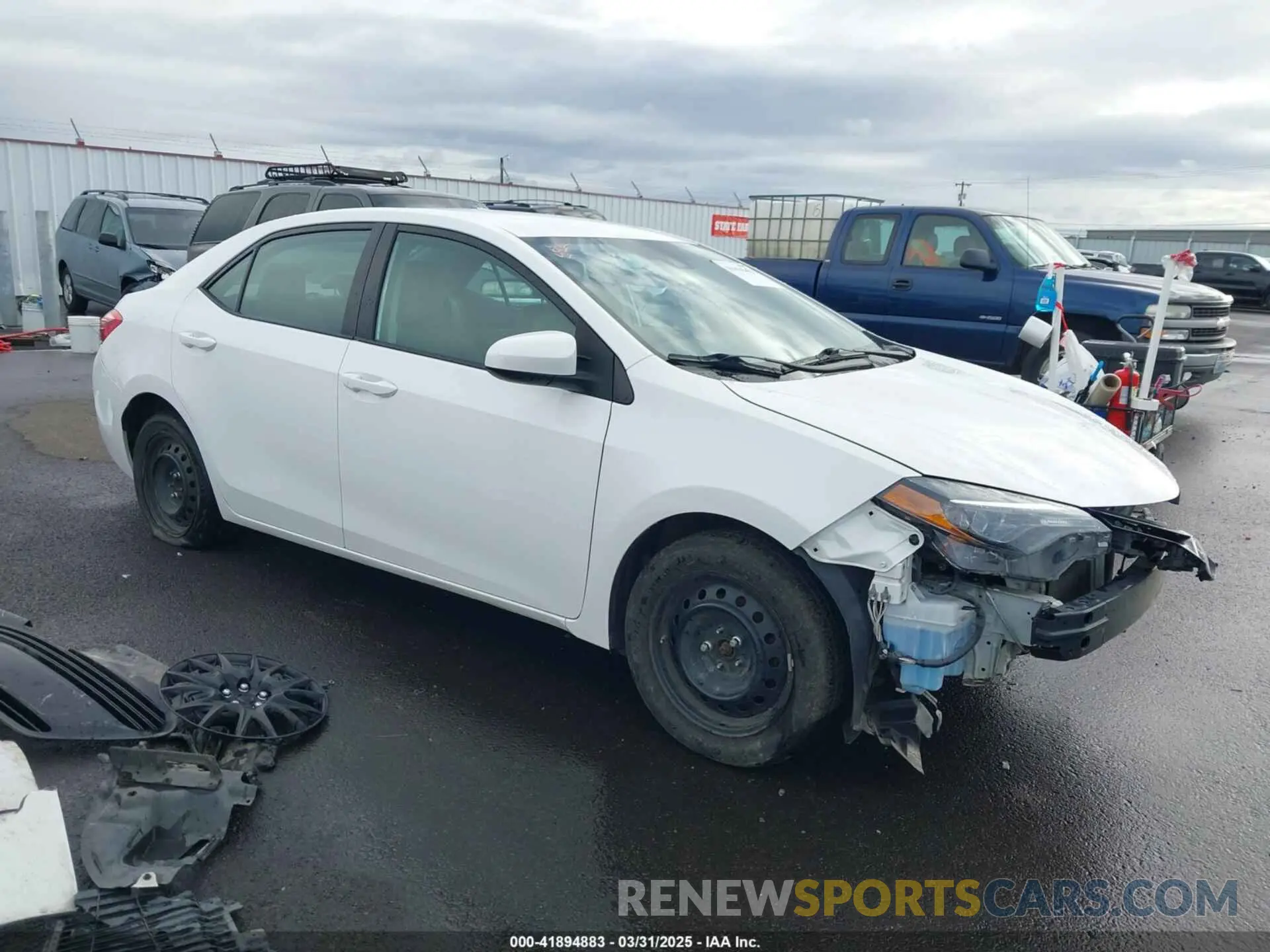 1 Photograph of a damaged car 2T1BURHE1KC163721 TOYOTA COROLLA 2019
