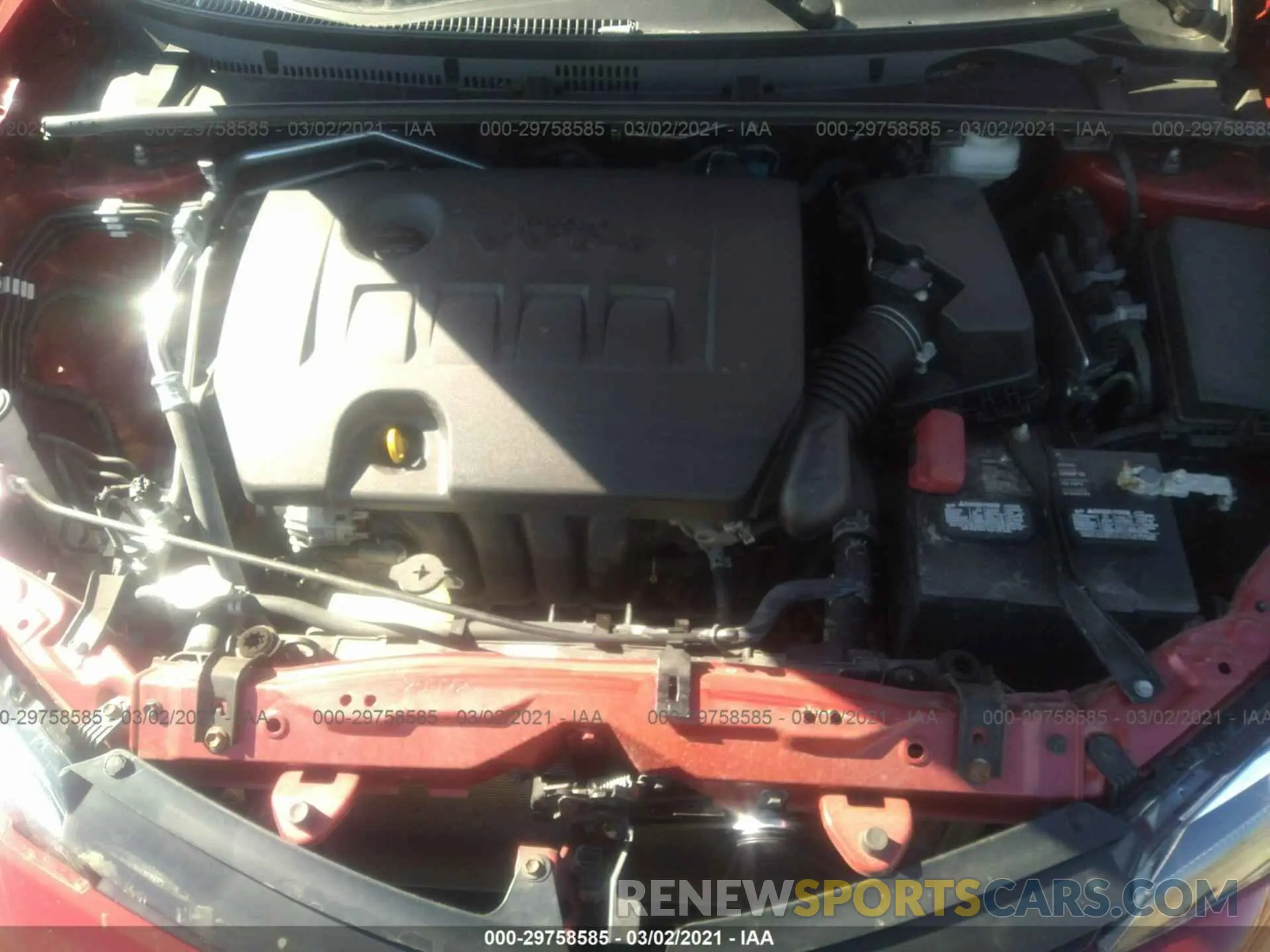 10 Photograph of a damaged car 2T1BURHE1KC166909 TOYOTA COROLLA 2019