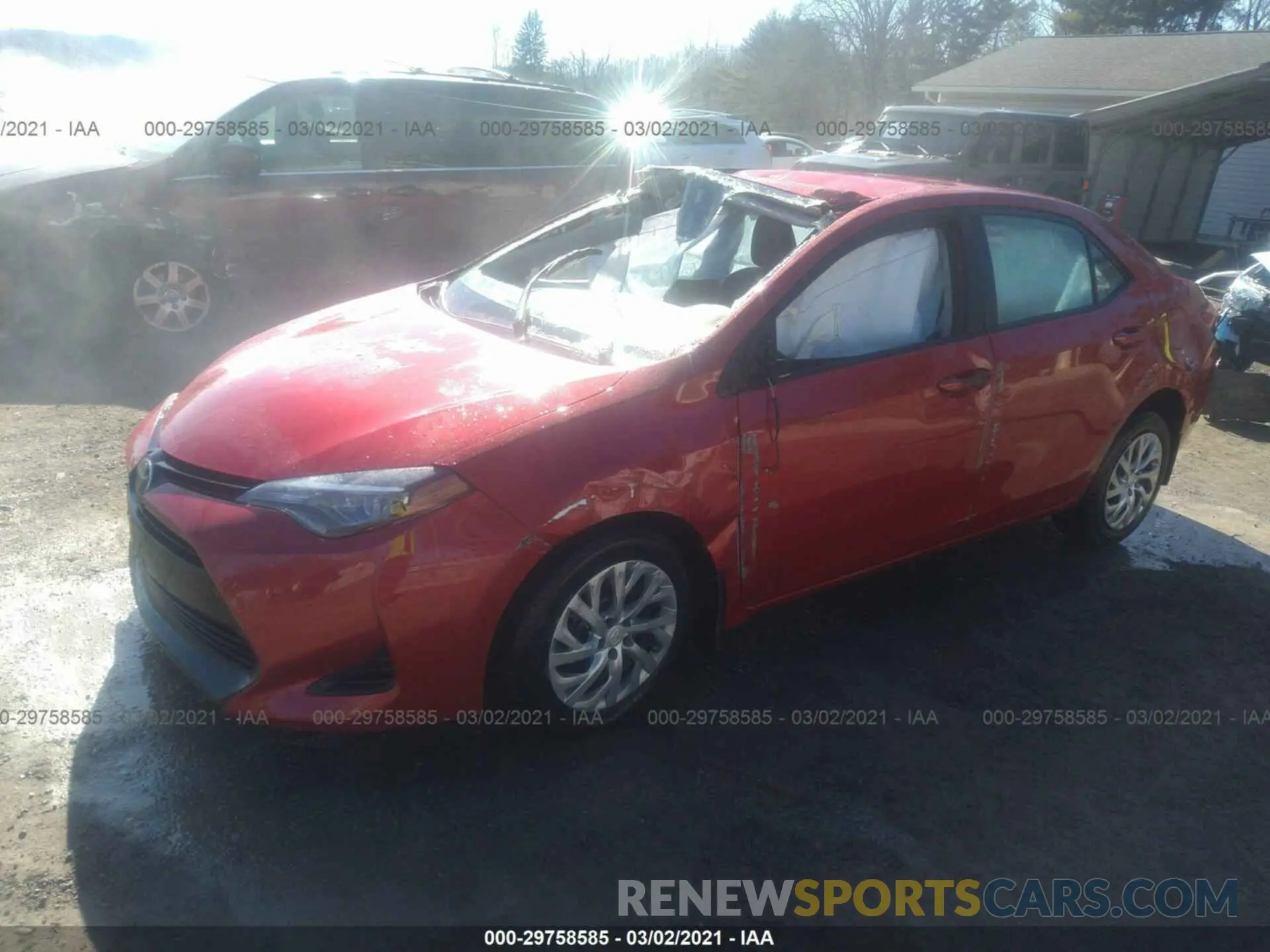 2 Photograph of a damaged car 2T1BURHE1KC166909 TOYOTA COROLLA 2019