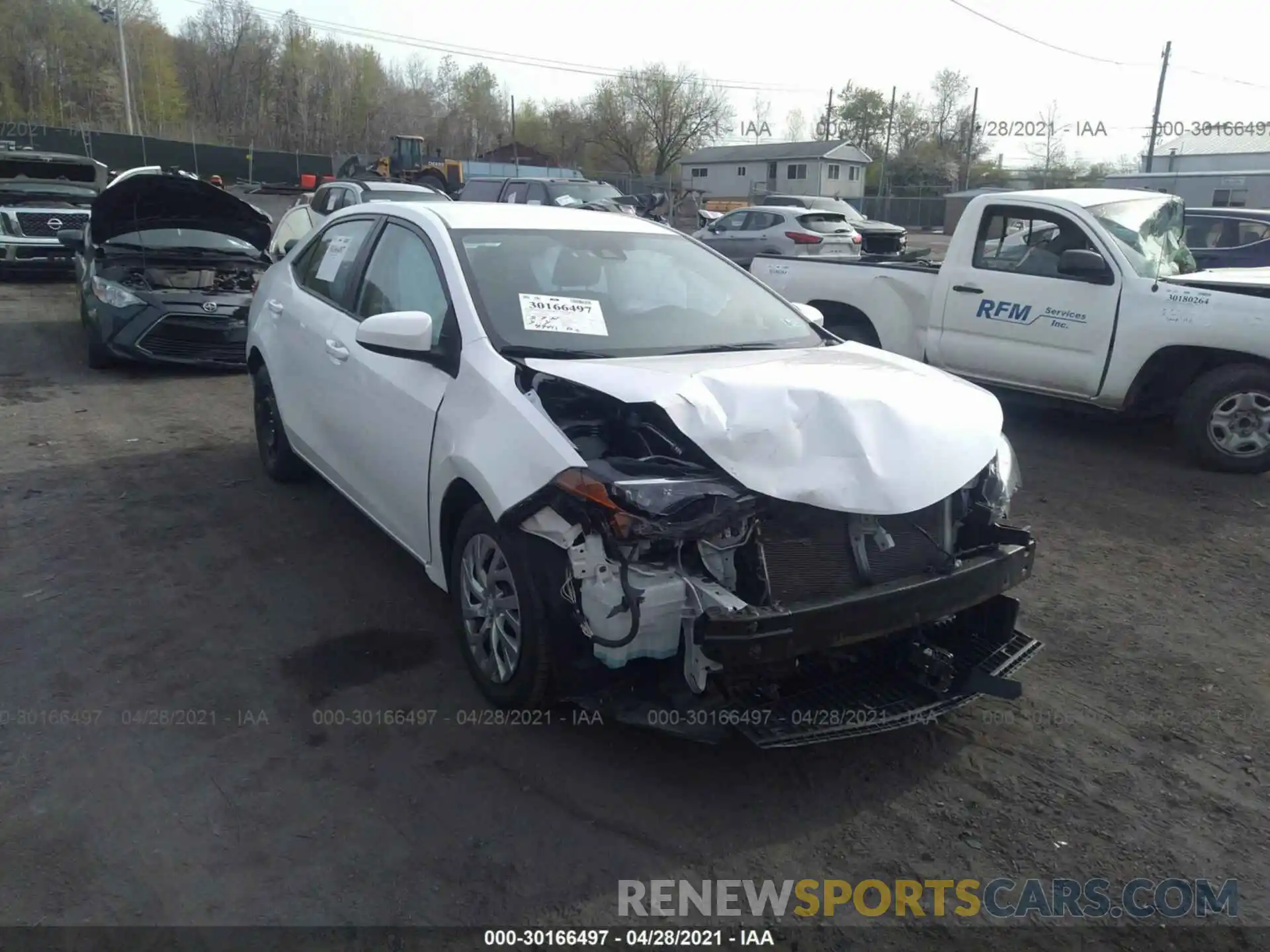 1 Photograph of a damaged car 2T1BURHE1KC167770 TOYOTA COROLLA 2019