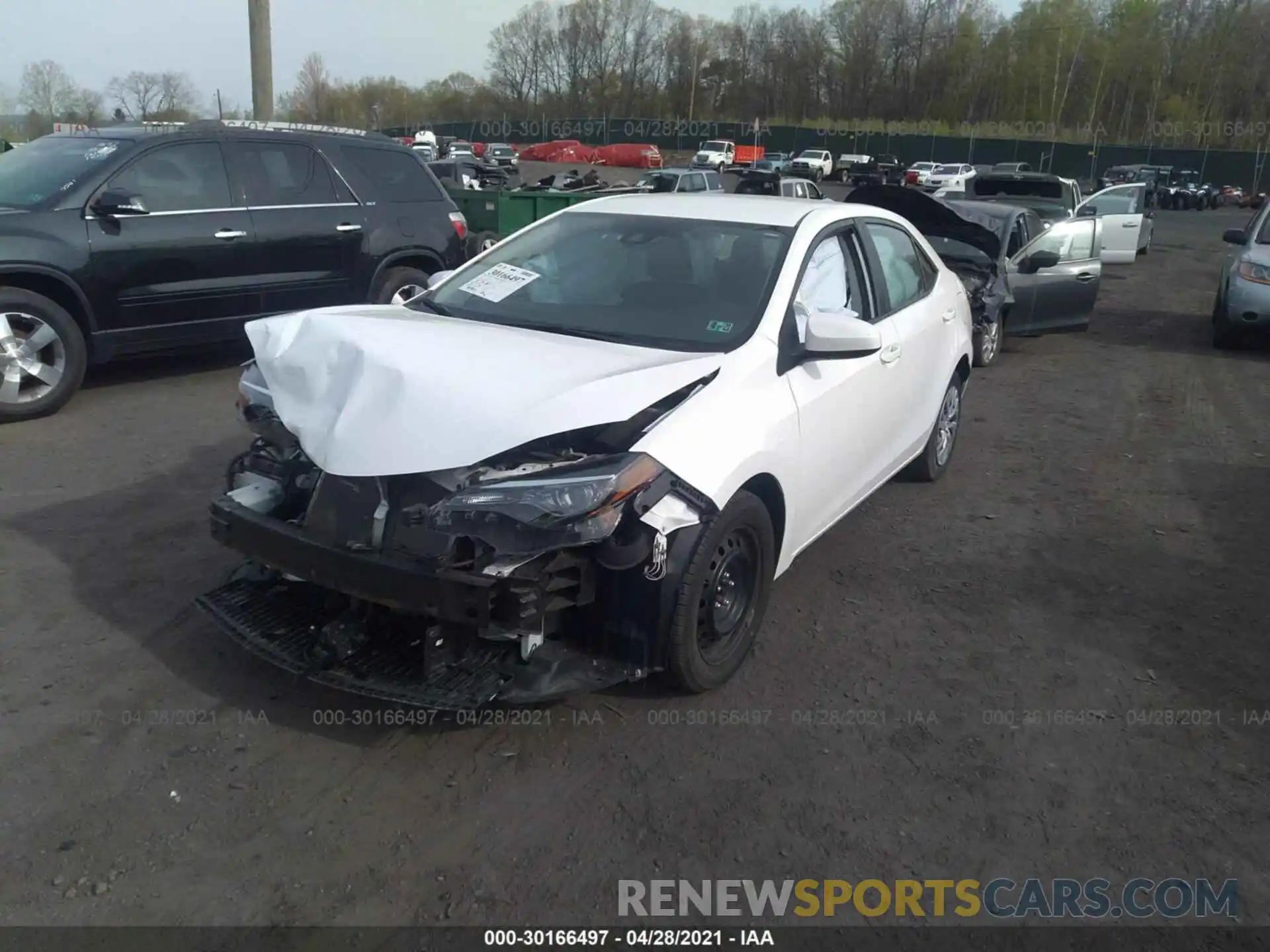 2 Photograph of a damaged car 2T1BURHE1KC167770 TOYOTA COROLLA 2019