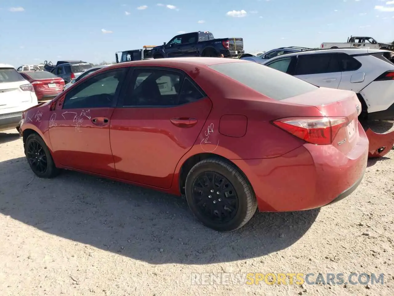 2 Photograph of a damaged car 2T1BURHE1KC170152 TOYOTA COROLLA 2019