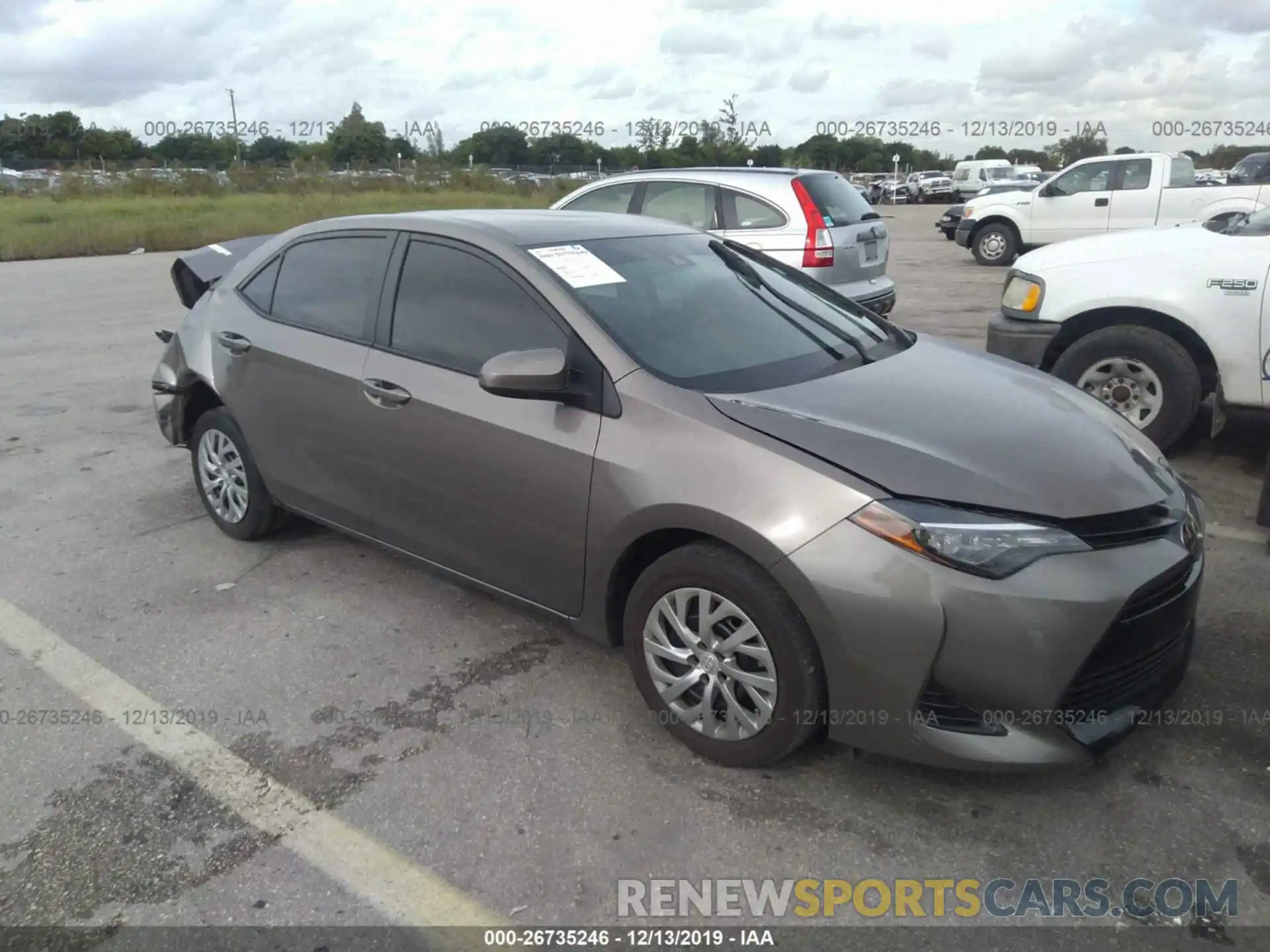 1 Photograph of a damaged car 2T1BURHE1KC180793 TOYOTA COROLLA 2019