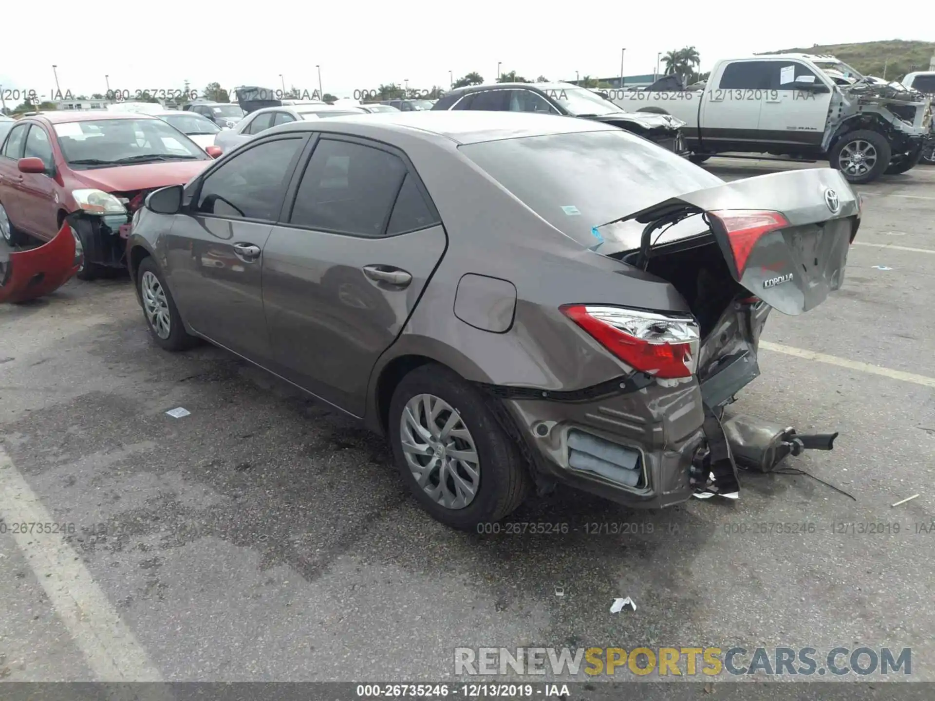 3 Photograph of a damaged car 2T1BURHE1KC180793 TOYOTA COROLLA 2019