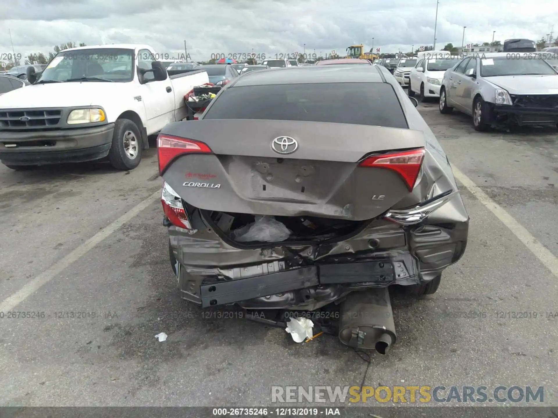 6 Photograph of a damaged car 2T1BURHE1KC180793 TOYOTA COROLLA 2019