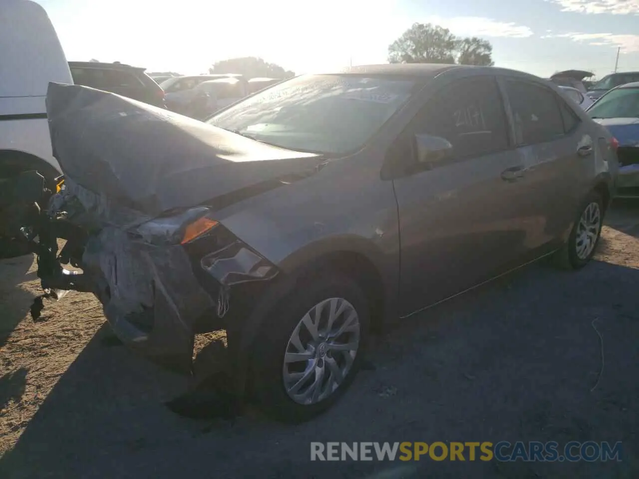 2 Photograph of a damaged car 2T1BURHE1KC182933 TOYOTA COROLLA 2019