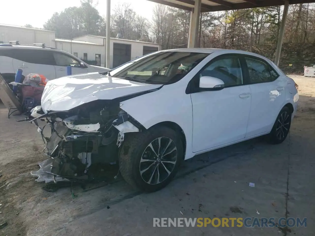 1 Photograph of a damaged car 2T1BURHE1KC183435 TOYOTA COROLLA 2019