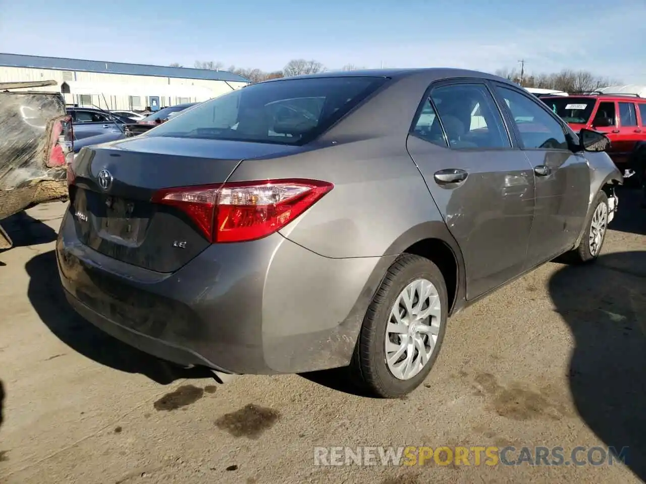 4 Photograph of a damaged car 2T1BURHE1KC183953 TOYOTA COROLLA 2019