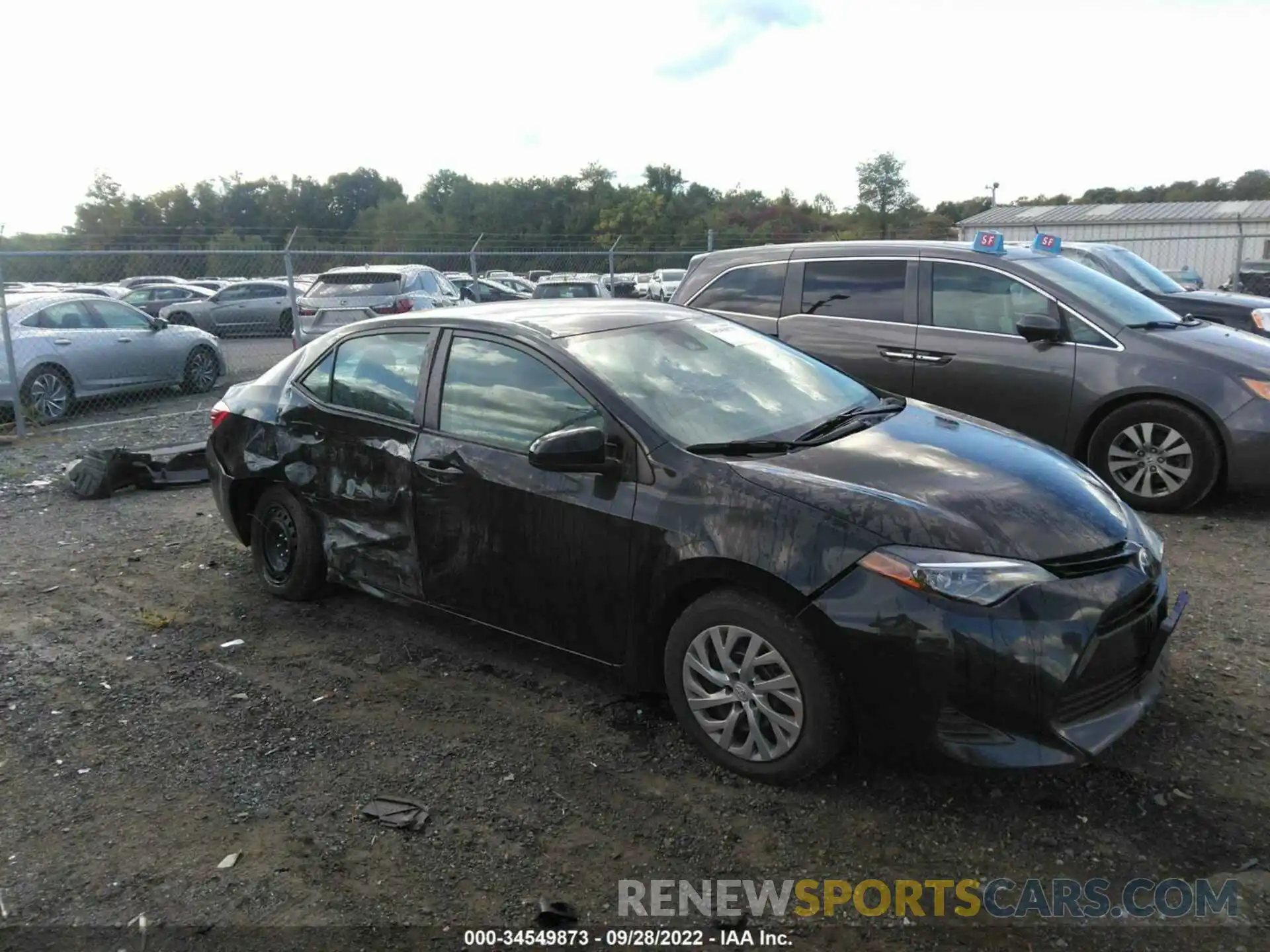 1 Photograph of a damaged car 2T1BURHE1KC186514 TOYOTA COROLLA 2019