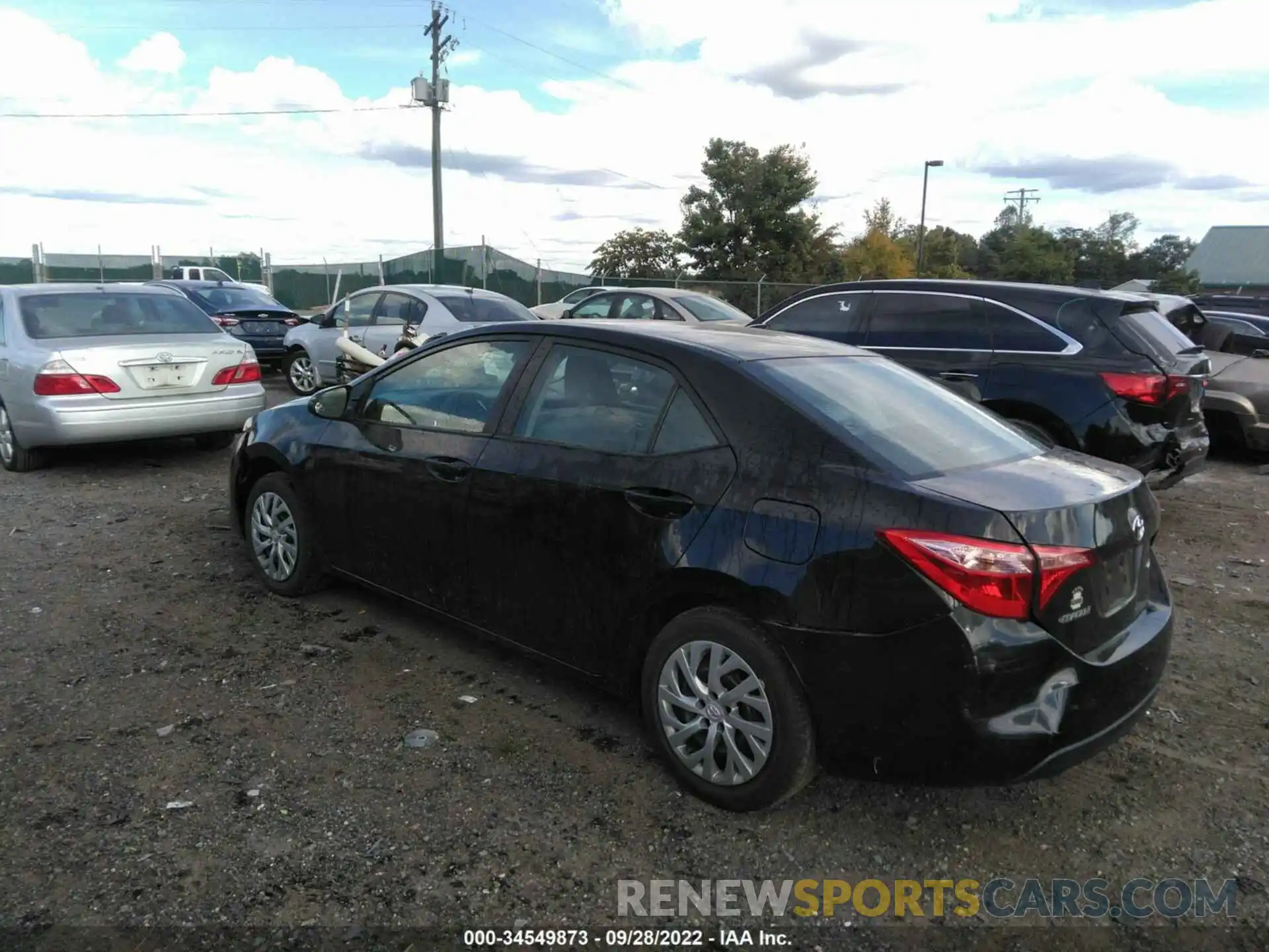 3 Photograph of a damaged car 2T1BURHE1KC186514 TOYOTA COROLLA 2019