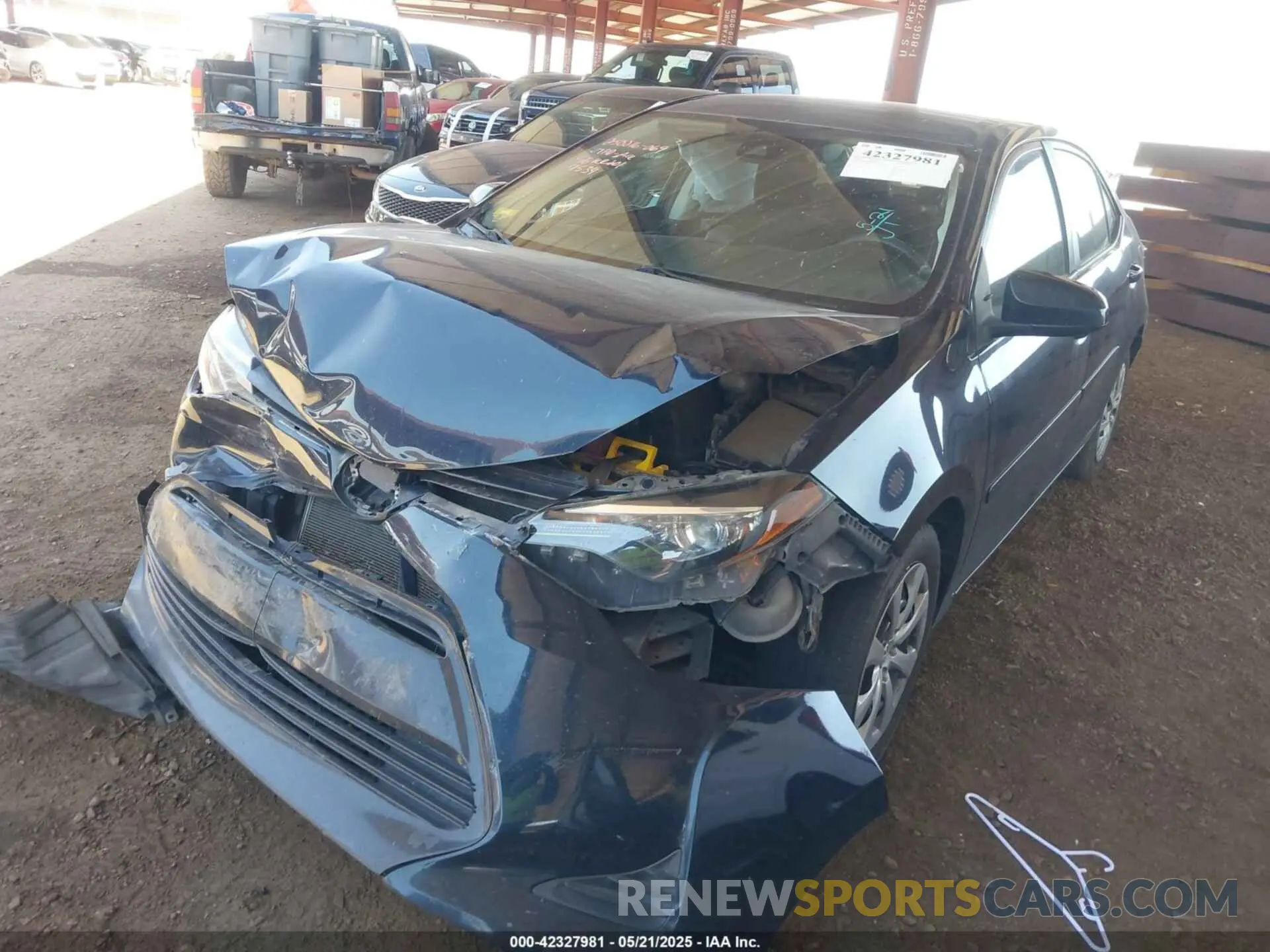 6 Photograph of a damaged car 2T1BURHE1KC187534 TOYOTA COROLLA 2019