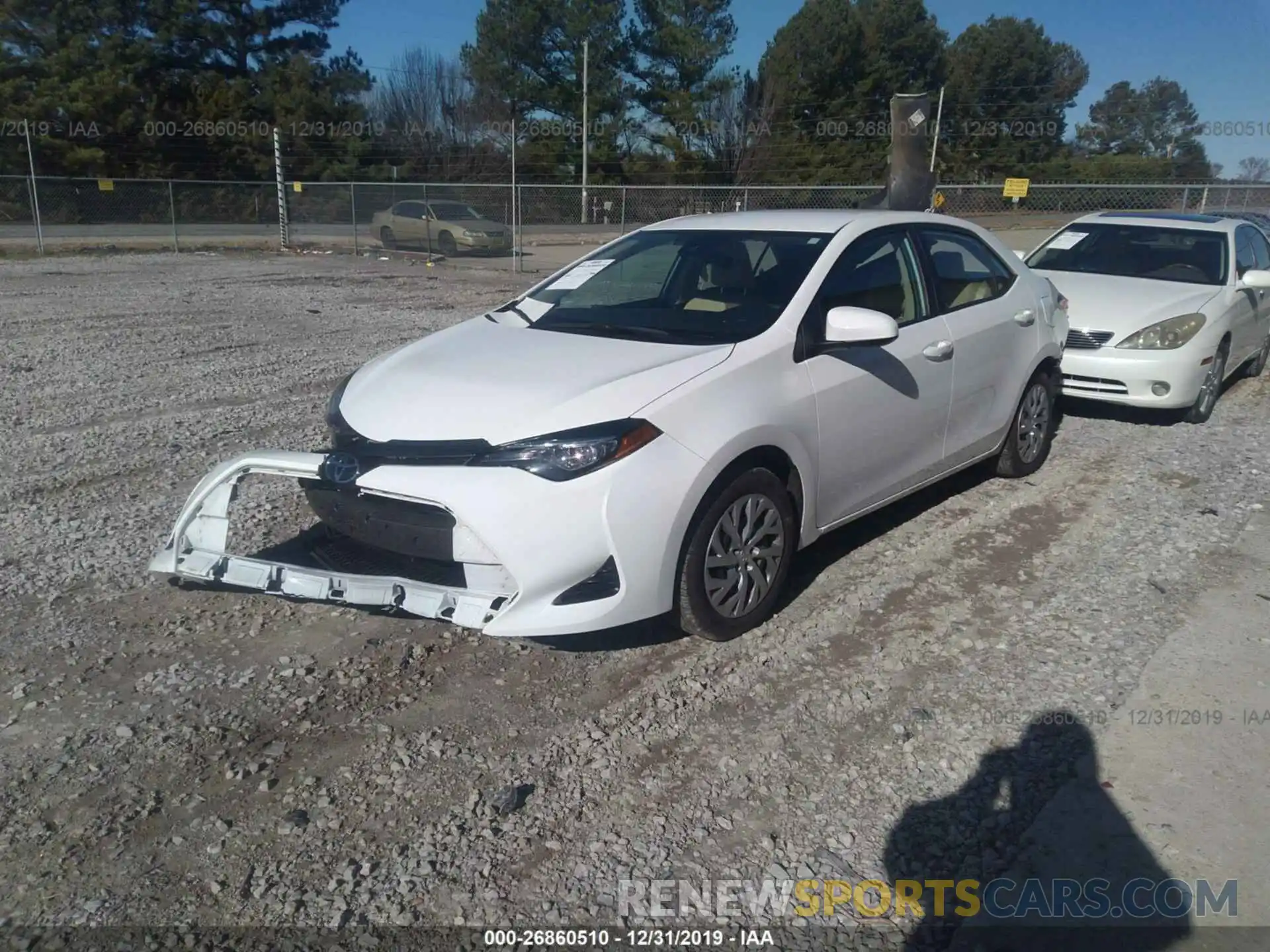 2 Photograph of a damaged car 2T1BURHE1KC195276 TOYOTA COROLLA 2019