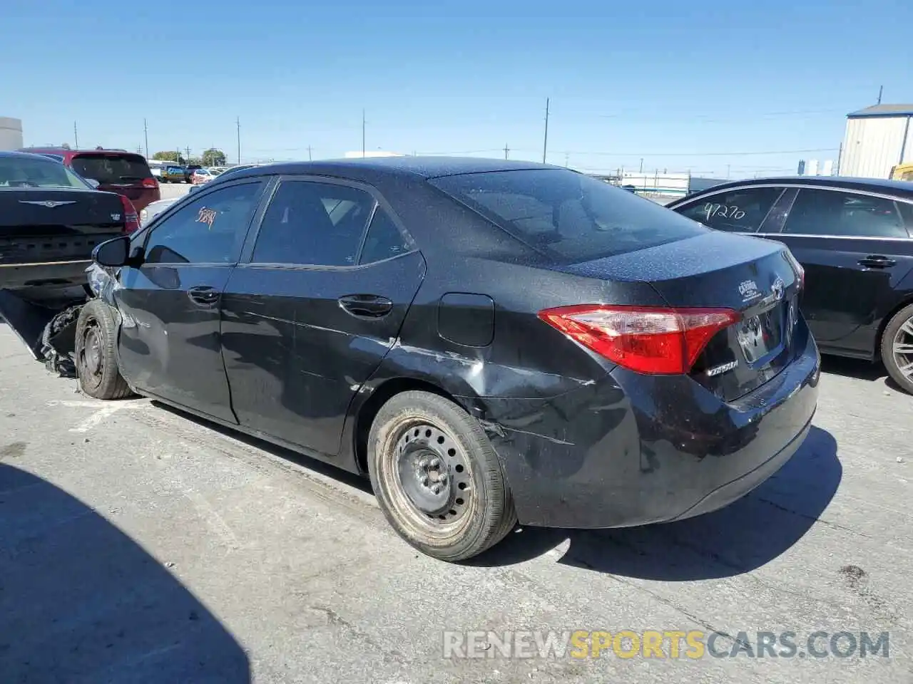 3 Photograph of a damaged car 2T1BURHE1KC196427 TOYOTA COROLLA 2019