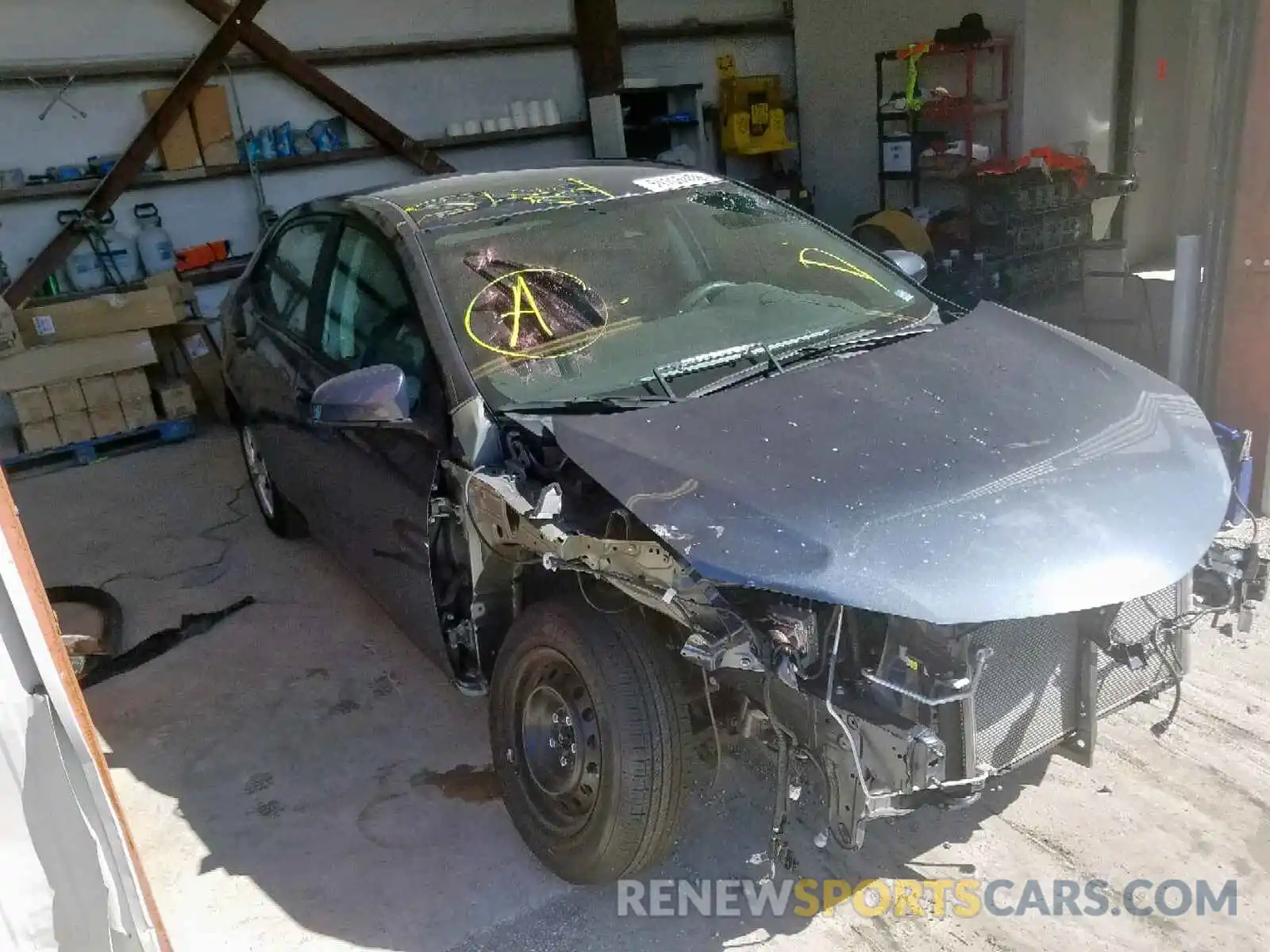 1 Photograph of a damaged car 2T1BURHE1KC205675 TOYOTA COROLLA 2019