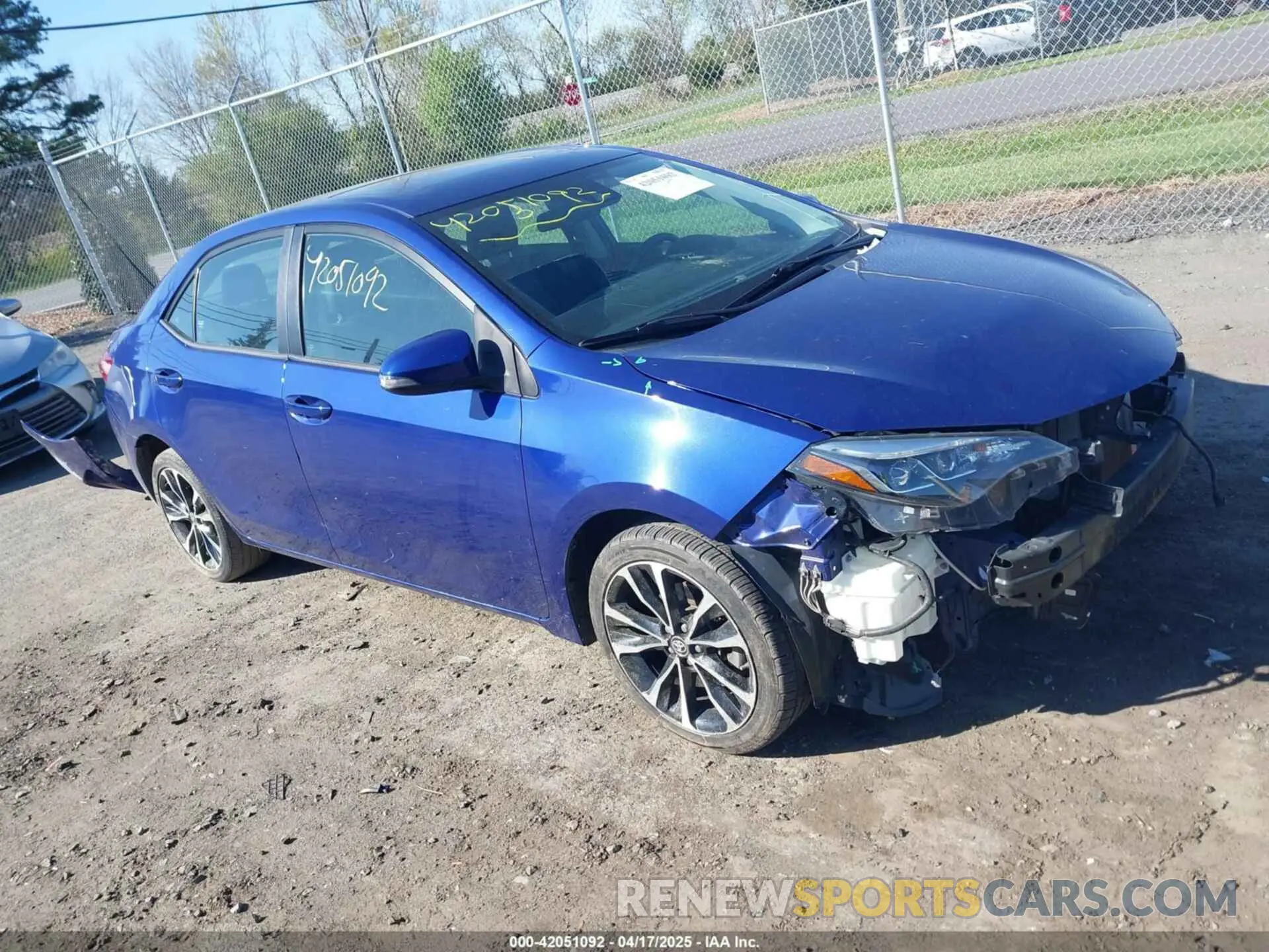 1 Photograph of a damaged car 2T1BURHE1KC211024 TOYOTA COROLLA 2019