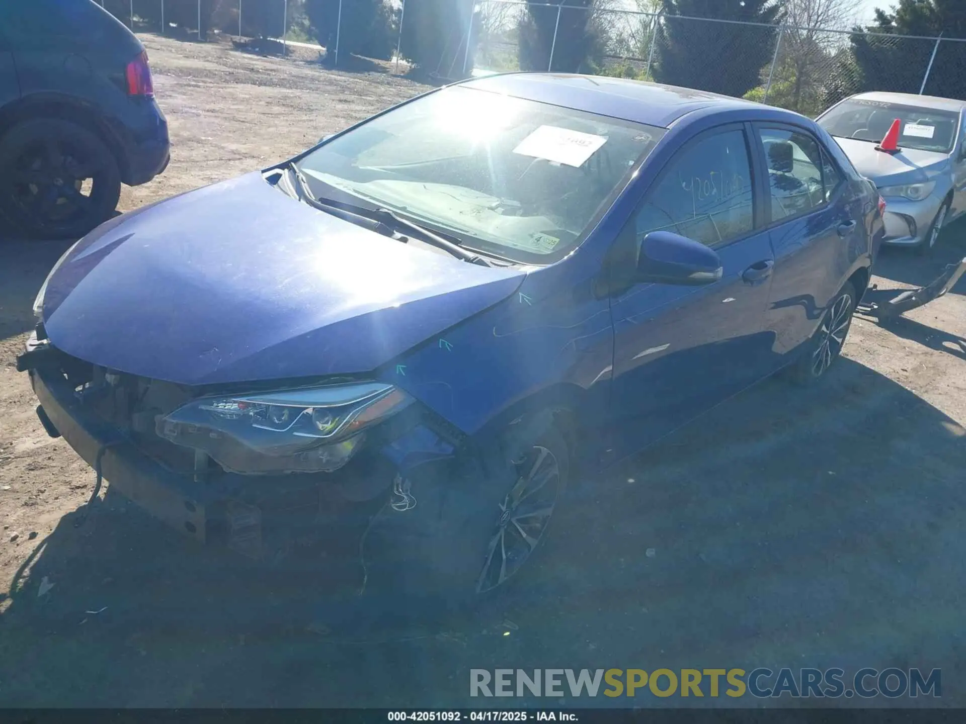 2 Photograph of a damaged car 2T1BURHE1KC211024 TOYOTA COROLLA 2019