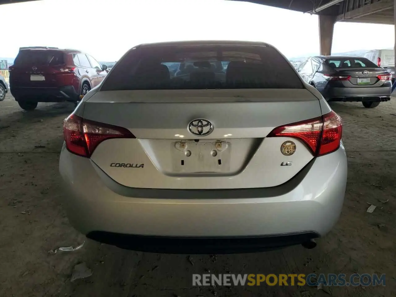 6 Photograph of a damaged car 2T1BURHE1KC214389 TOYOTA COROLLA 2019