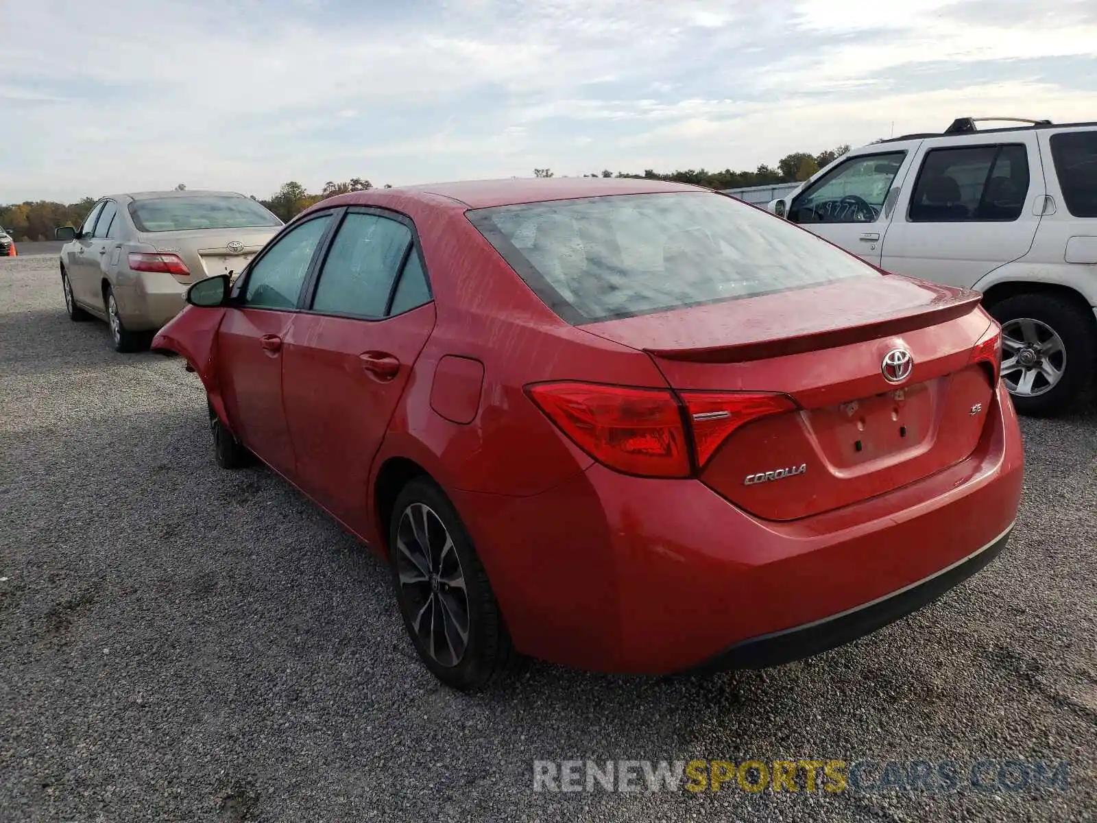 3 Photograph of a damaged car 2T1BURHE1KC218913 TOYOTA COROLLA 2019