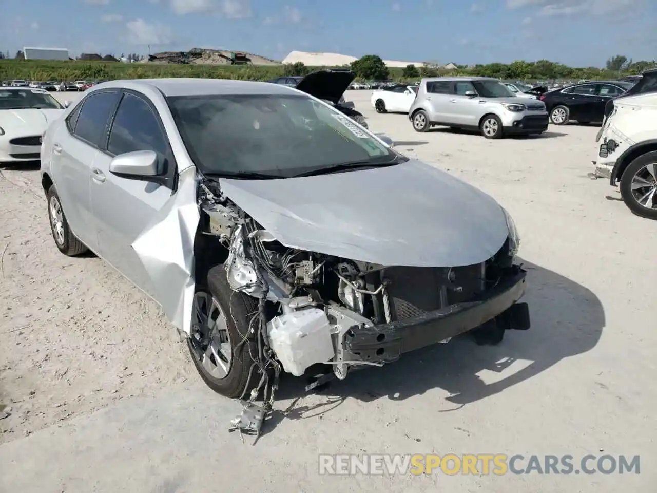 1 Photograph of a damaged car 2T1BURHE1KC222945 TOYOTA COROLLA 2019