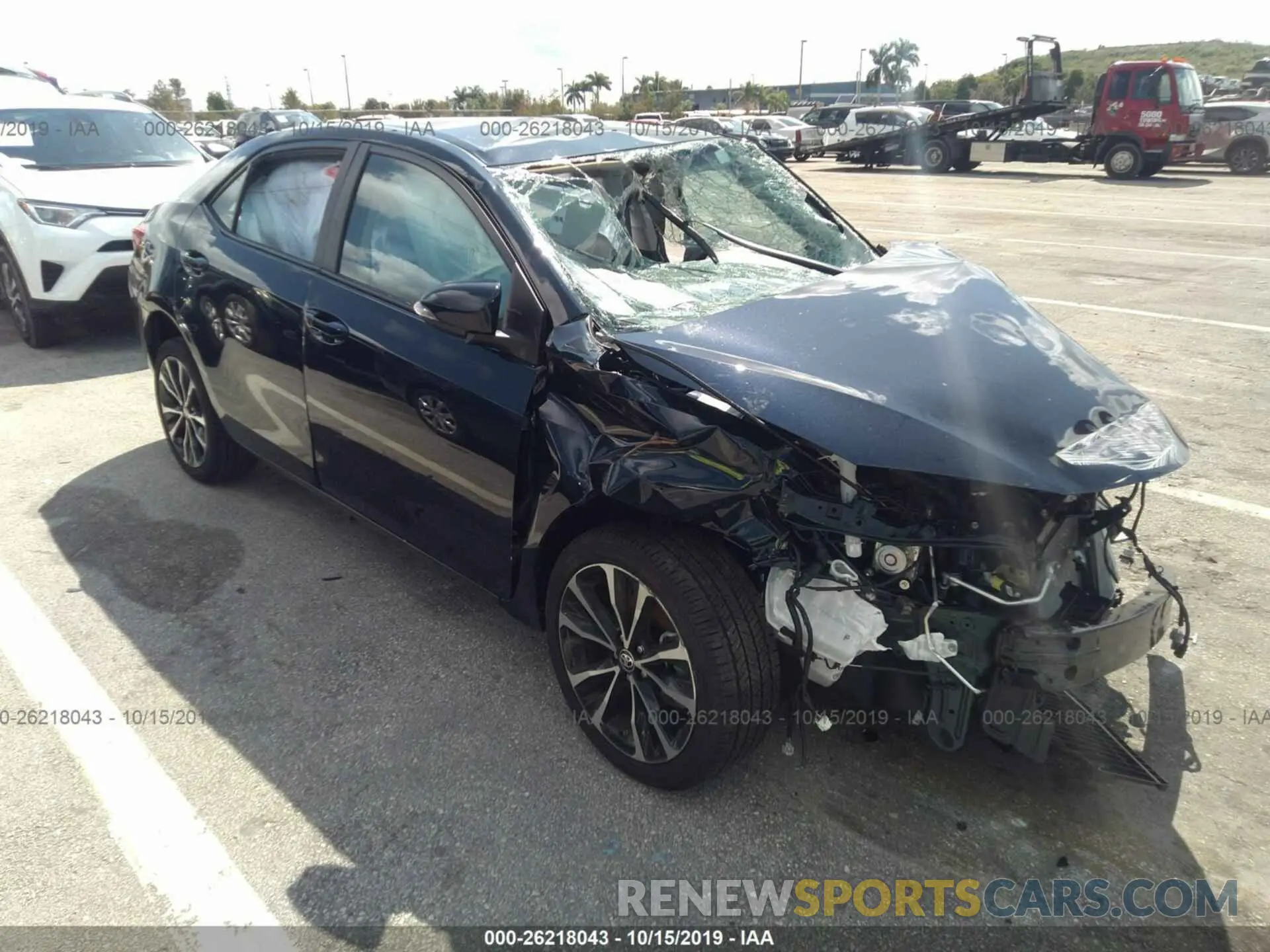 1 Photograph of a damaged car 2T1BURHE1KC224145 TOYOTA COROLLA 2019