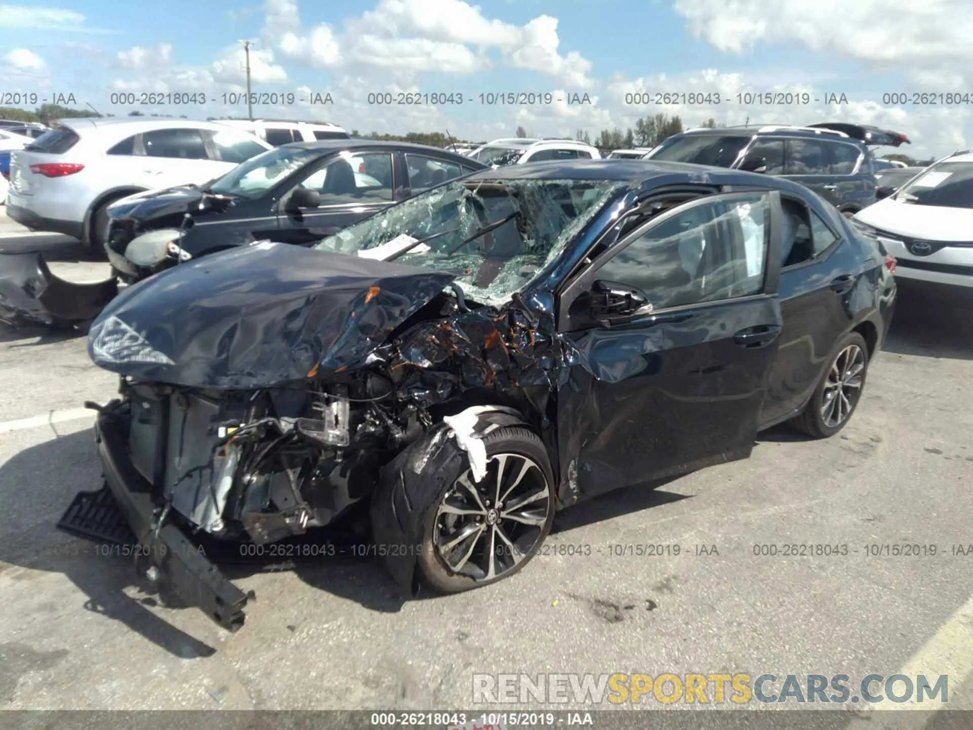 2 Photograph of a damaged car 2T1BURHE1KC224145 TOYOTA COROLLA 2019