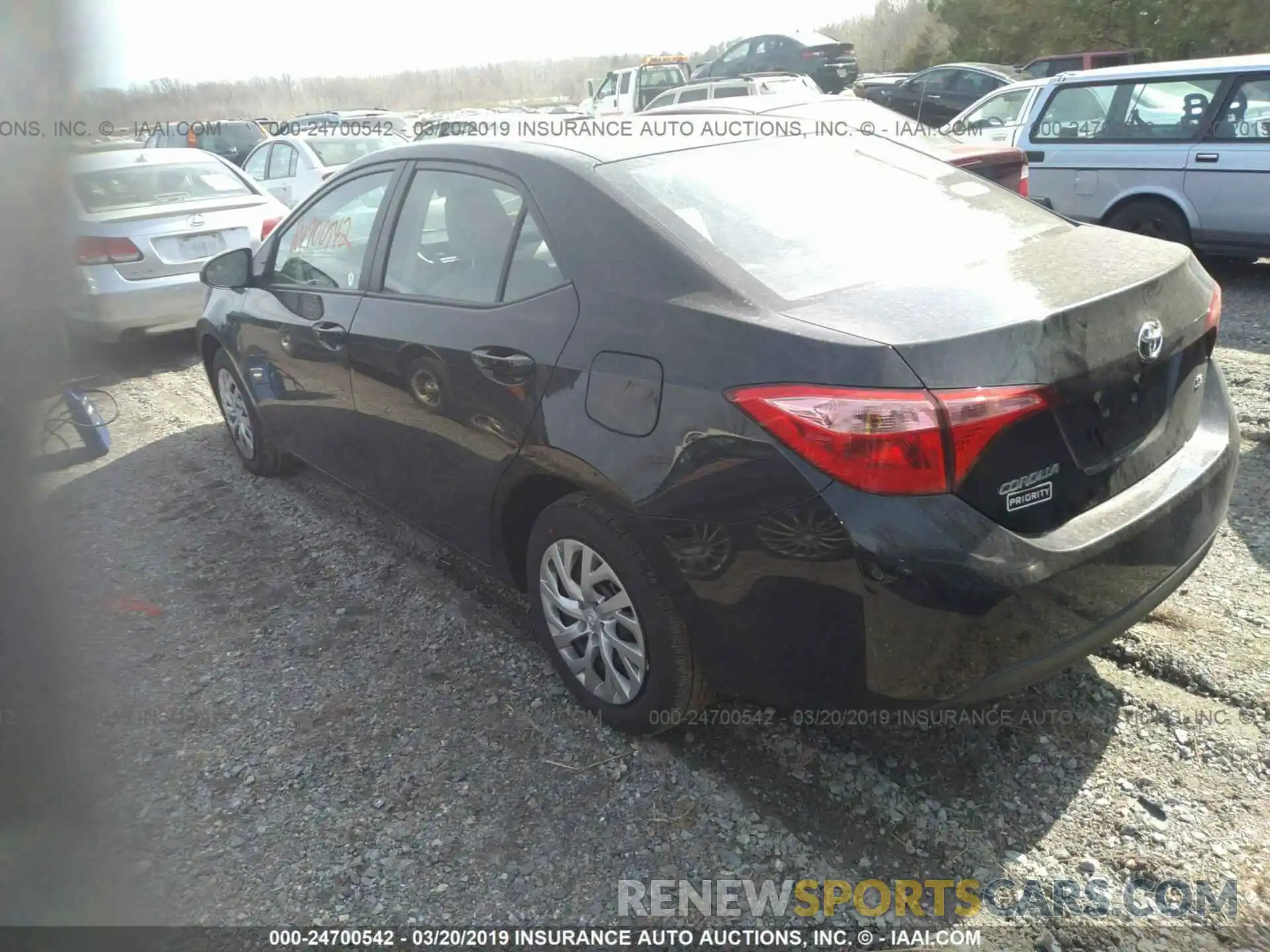 3 Photograph of a damaged car 2T1BURHE1KC225635 TOYOTA COROLLA 2019