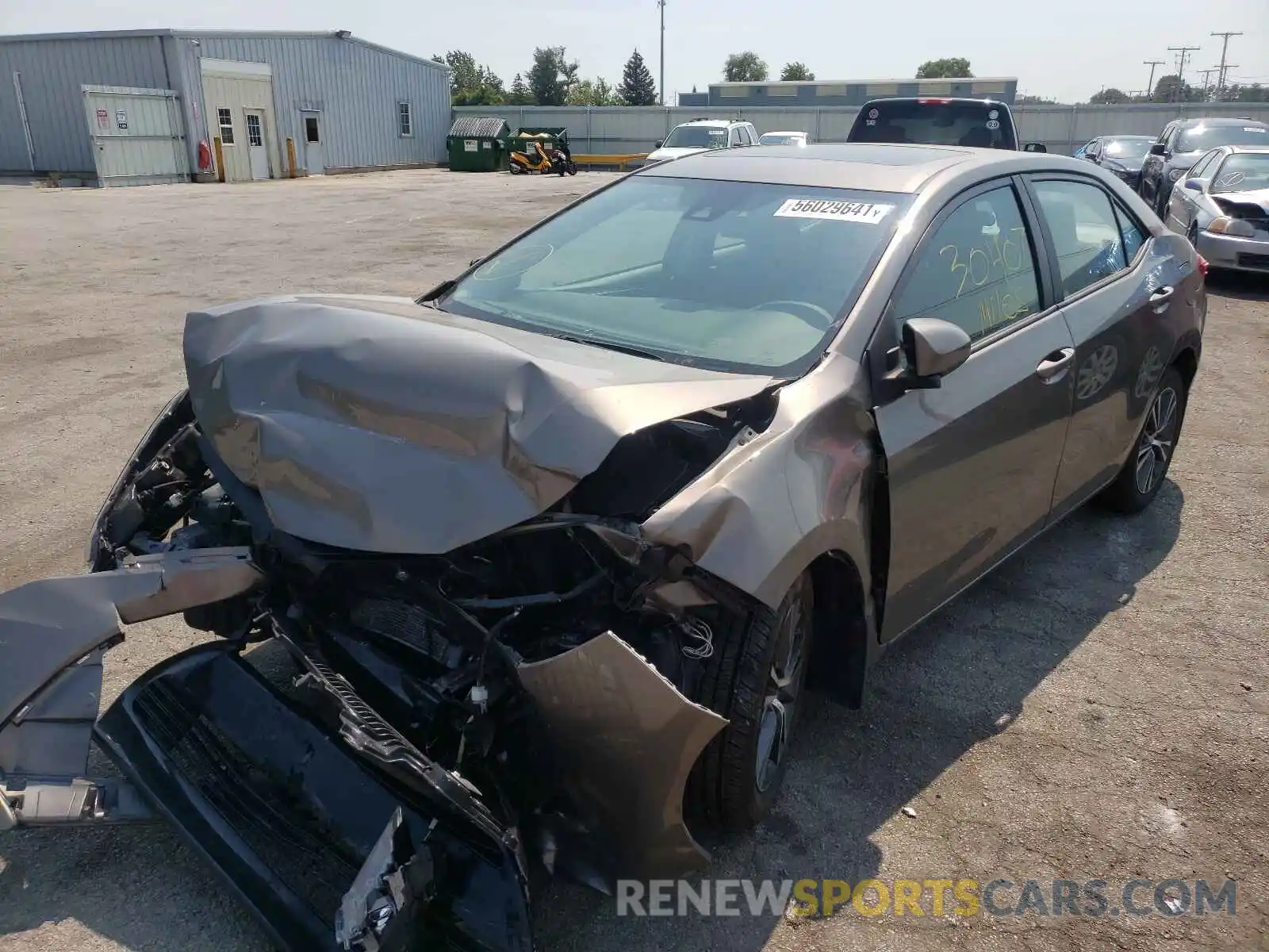 2 Photograph of a damaged car 2T1BURHE1KC227756 TOYOTA COROLLA 2019