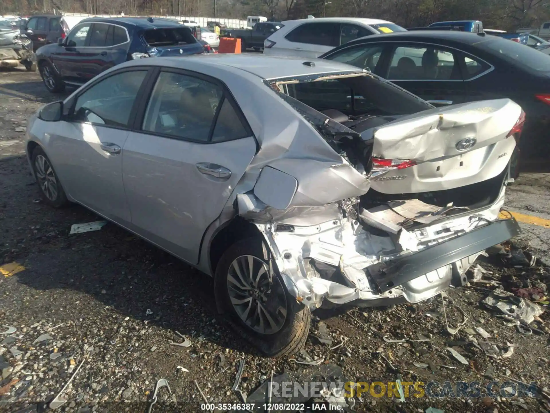 3 Photograph of a damaged car 2T1BURHE1KC229863 TOYOTA COROLLA 2019