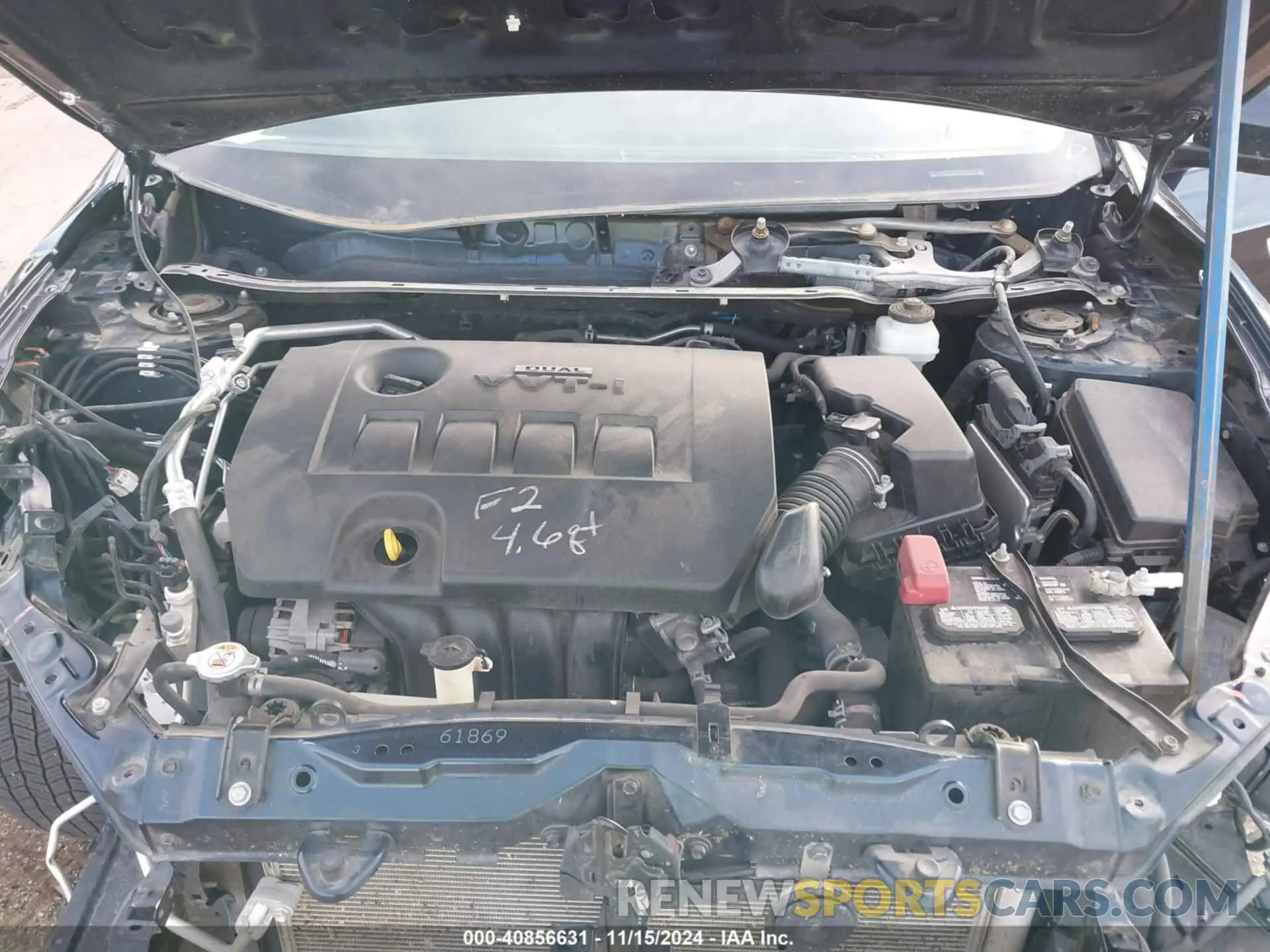 10 Photograph of a damaged car 2T1BURHE1KC233637 TOYOTA COROLLA 2019