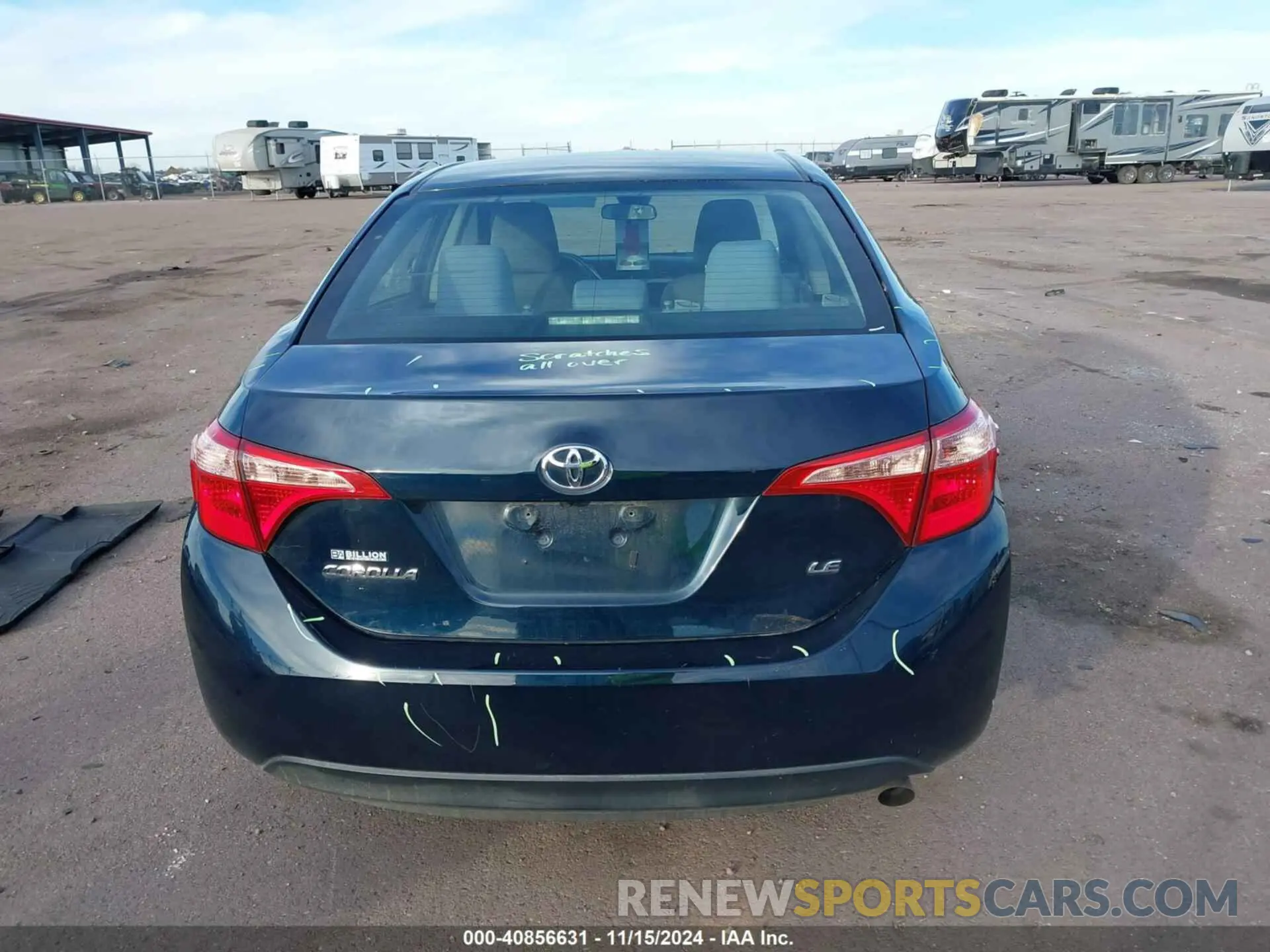 16 Photograph of a damaged car 2T1BURHE1KC233637 TOYOTA COROLLA 2019