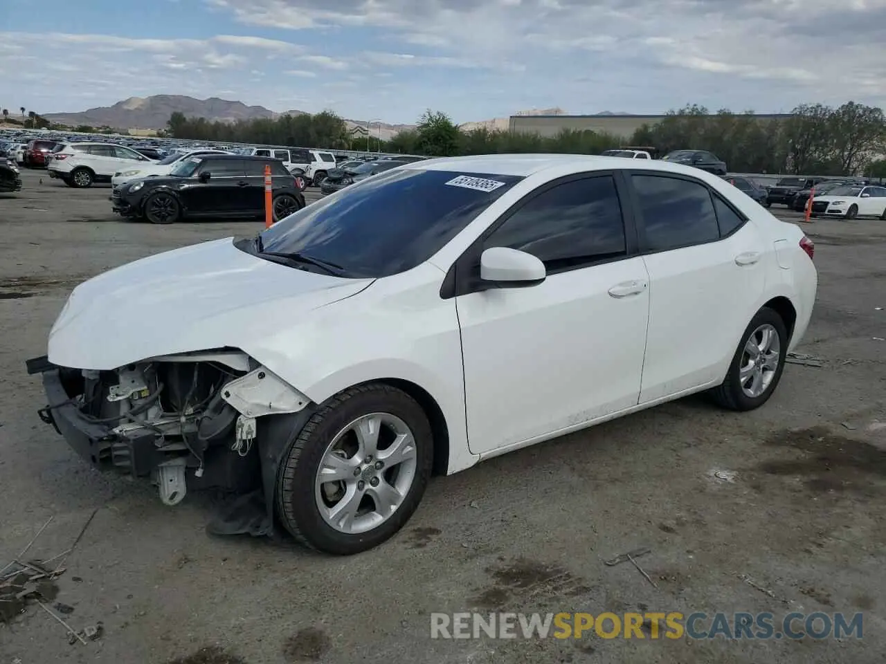 1 Photograph of a damaged car 2T1BURHE1KC234951 TOYOTA COROLLA 2019