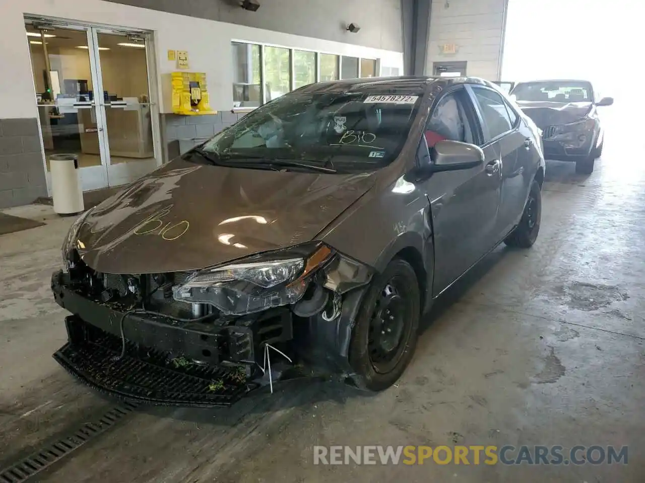 2 Photograph of a damaged car 2T1BURHE1KC243066 TOYOTA COROLLA 2019