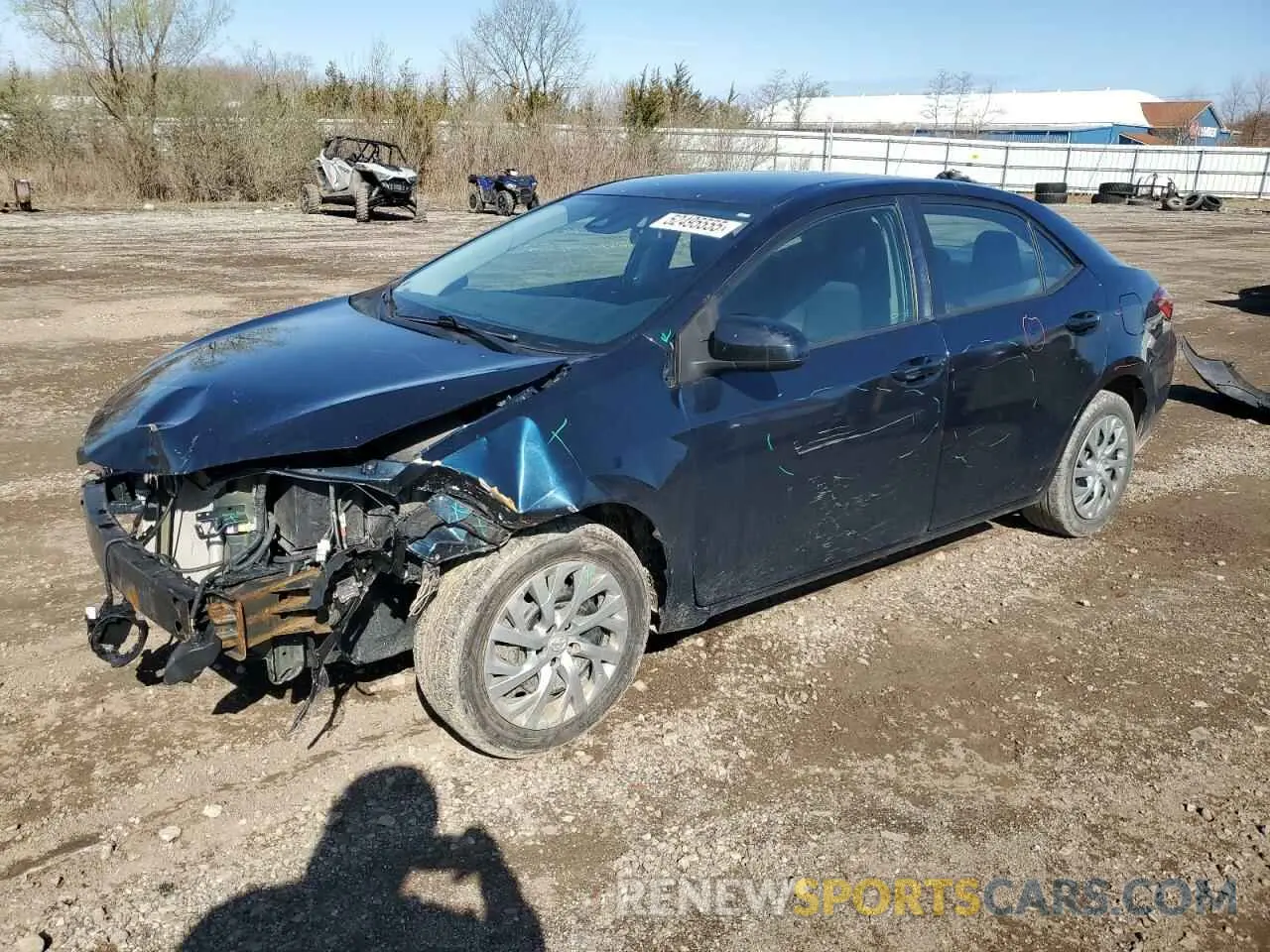 1 Photograph of a damaged car 2T1BURHE1KC245366 TOYOTA COROLLA 2019