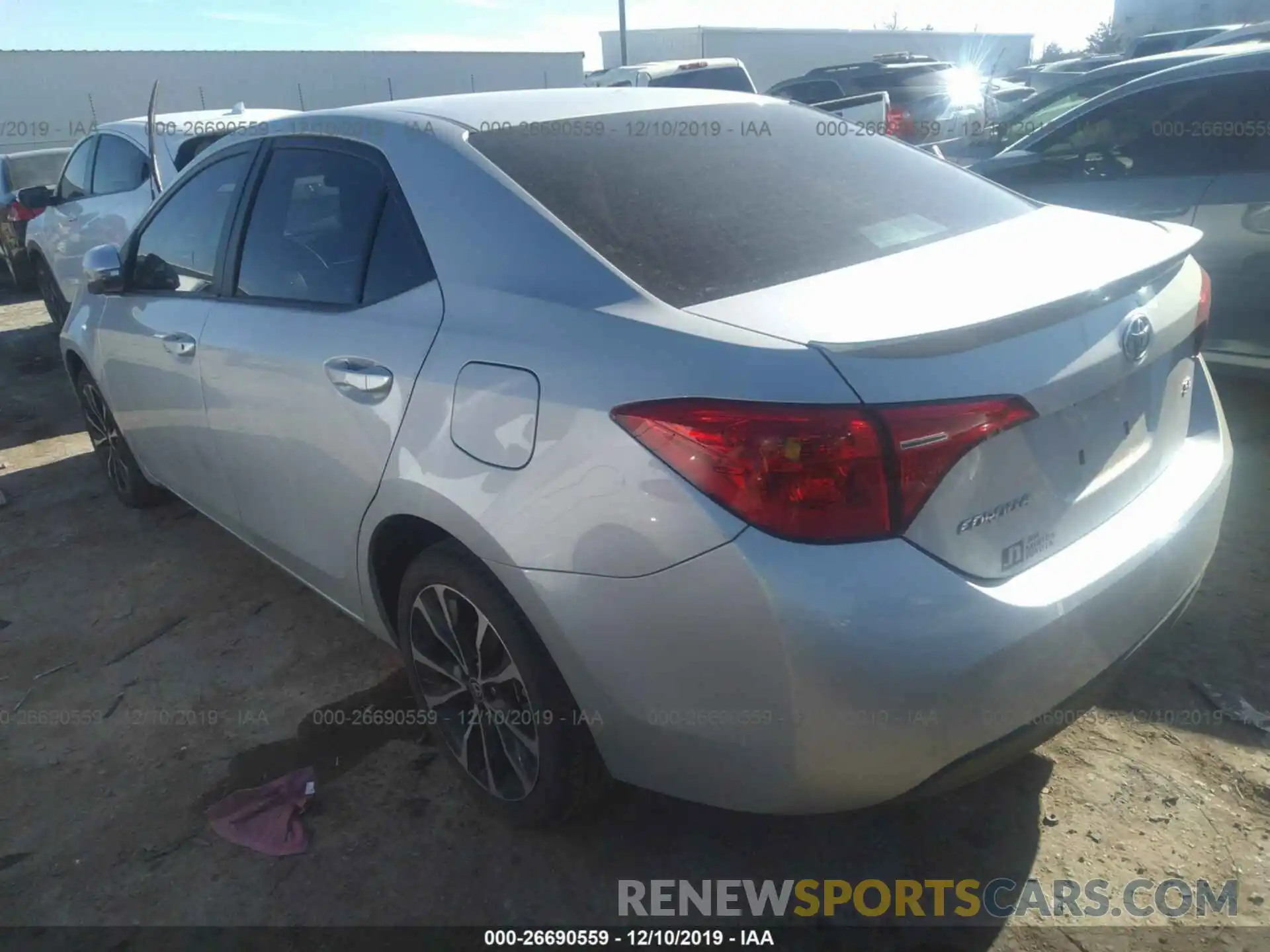 3 Photograph of a damaged car 2T1BURHE2KC128721 TOYOTA COROLLA 2019