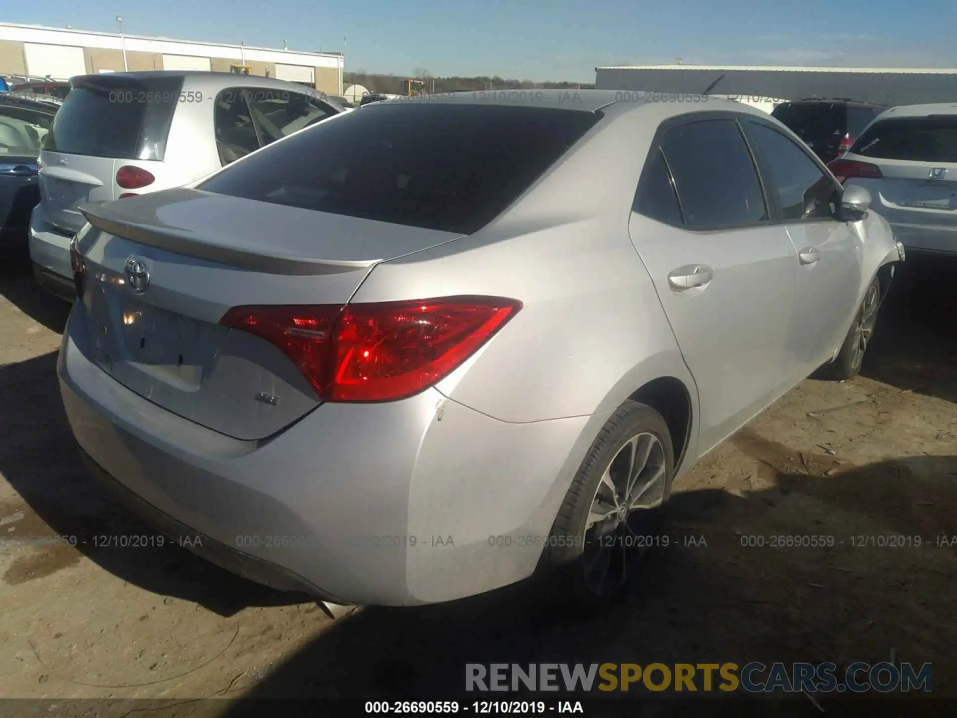 4 Photograph of a damaged car 2T1BURHE2KC128721 TOYOTA COROLLA 2019