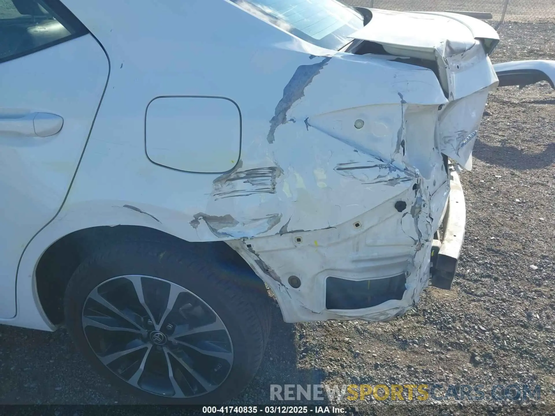 6 Photograph of a damaged car 2T1BURHE2KC133594 TOYOTA COROLLA 2019