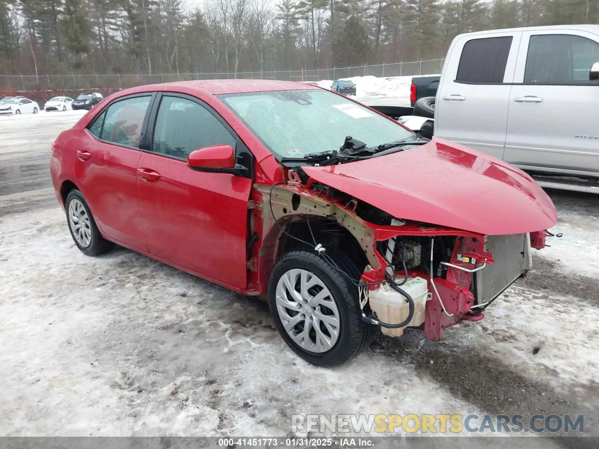 1 Photograph of a damaged car 2T1BURHE2KC141856 TOYOTA COROLLA 2019