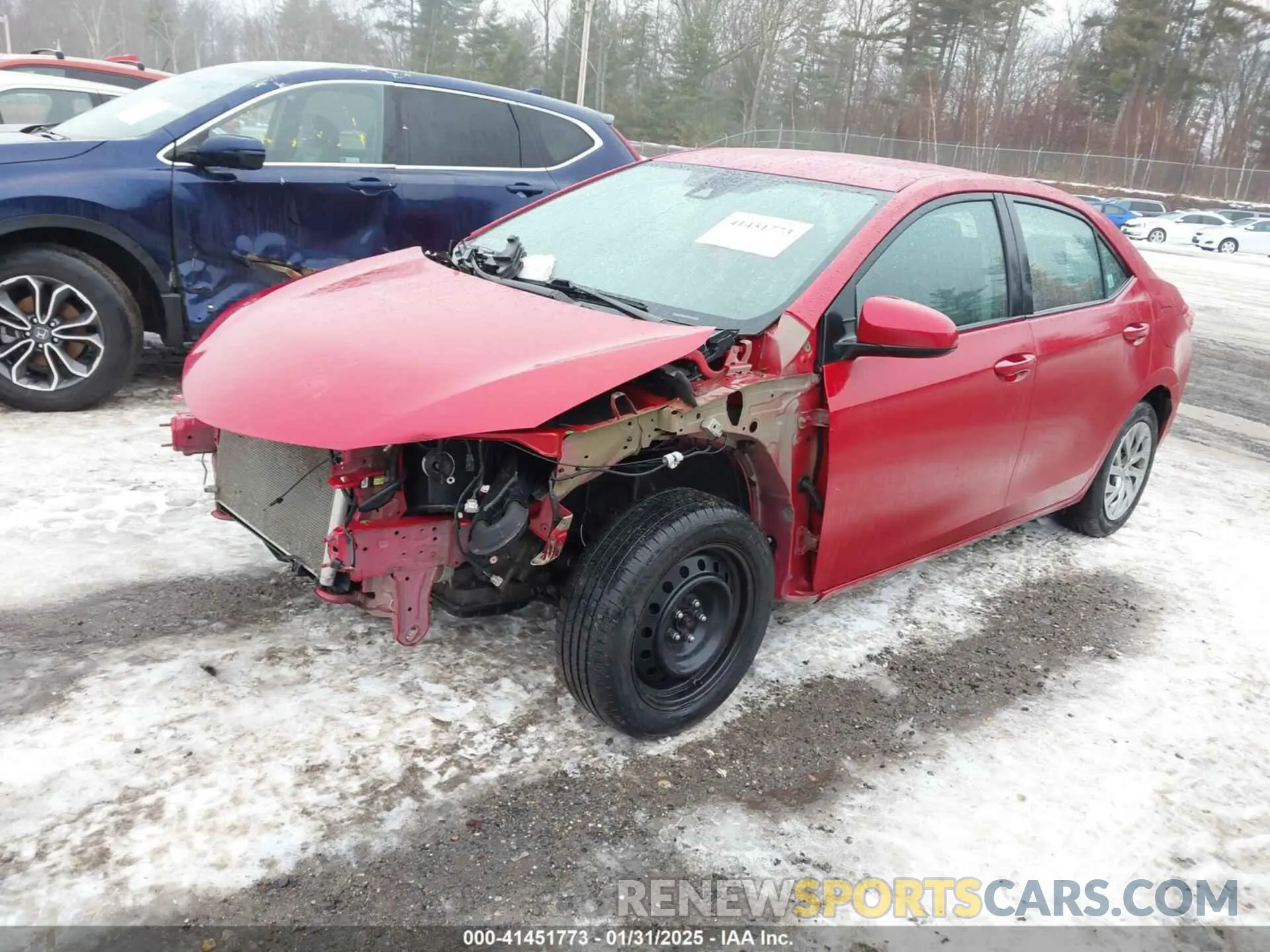 2 Photograph of a damaged car 2T1BURHE2KC141856 TOYOTA COROLLA 2019