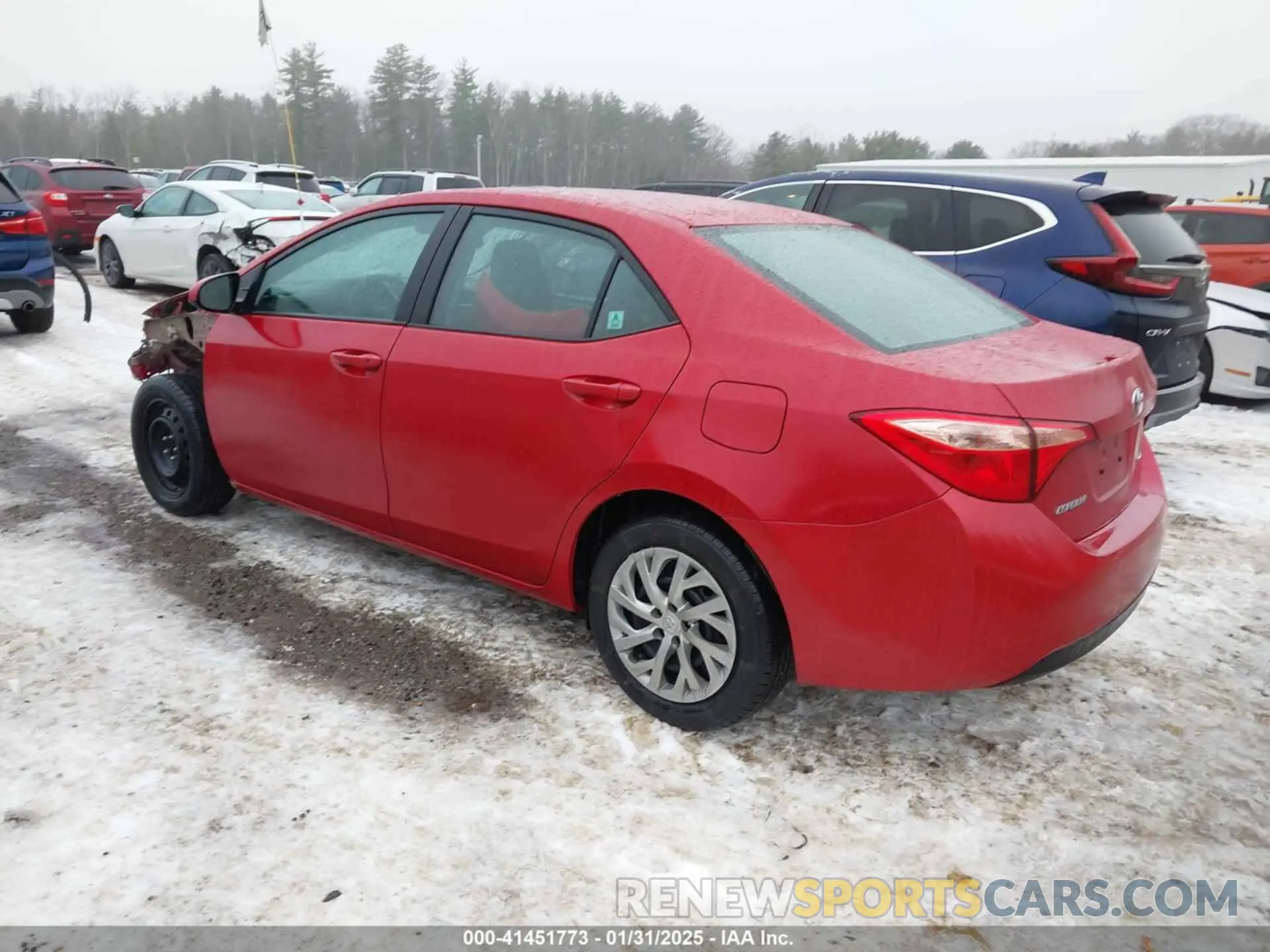 3 Photograph of a damaged car 2T1BURHE2KC141856 TOYOTA COROLLA 2019