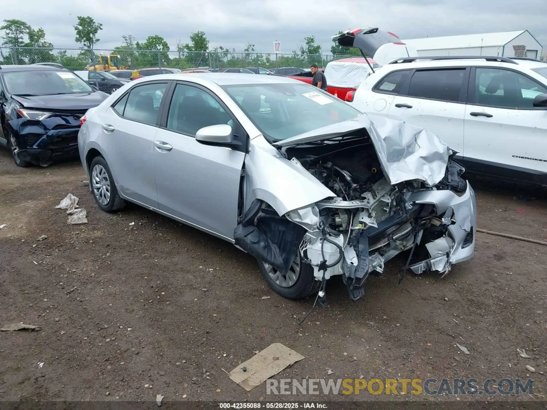 1 Photograph of a damaged car 2T1BURHE2KC146071 TOYOTA COROLLA 2019