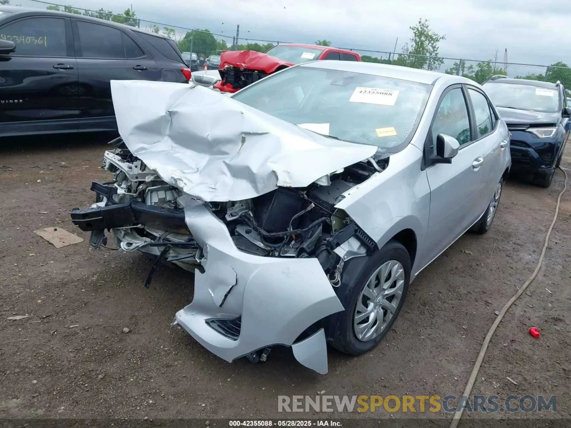 2 Photograph of a damaged car 2T1BURHE2KC146071 TOYOTA COROLLA 2019