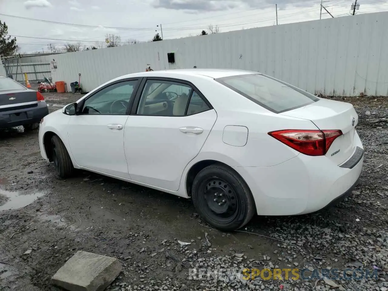 2 Photograph of a damaged car 2T1BURHE2KC147205 TOYOTA COROLLA 2019