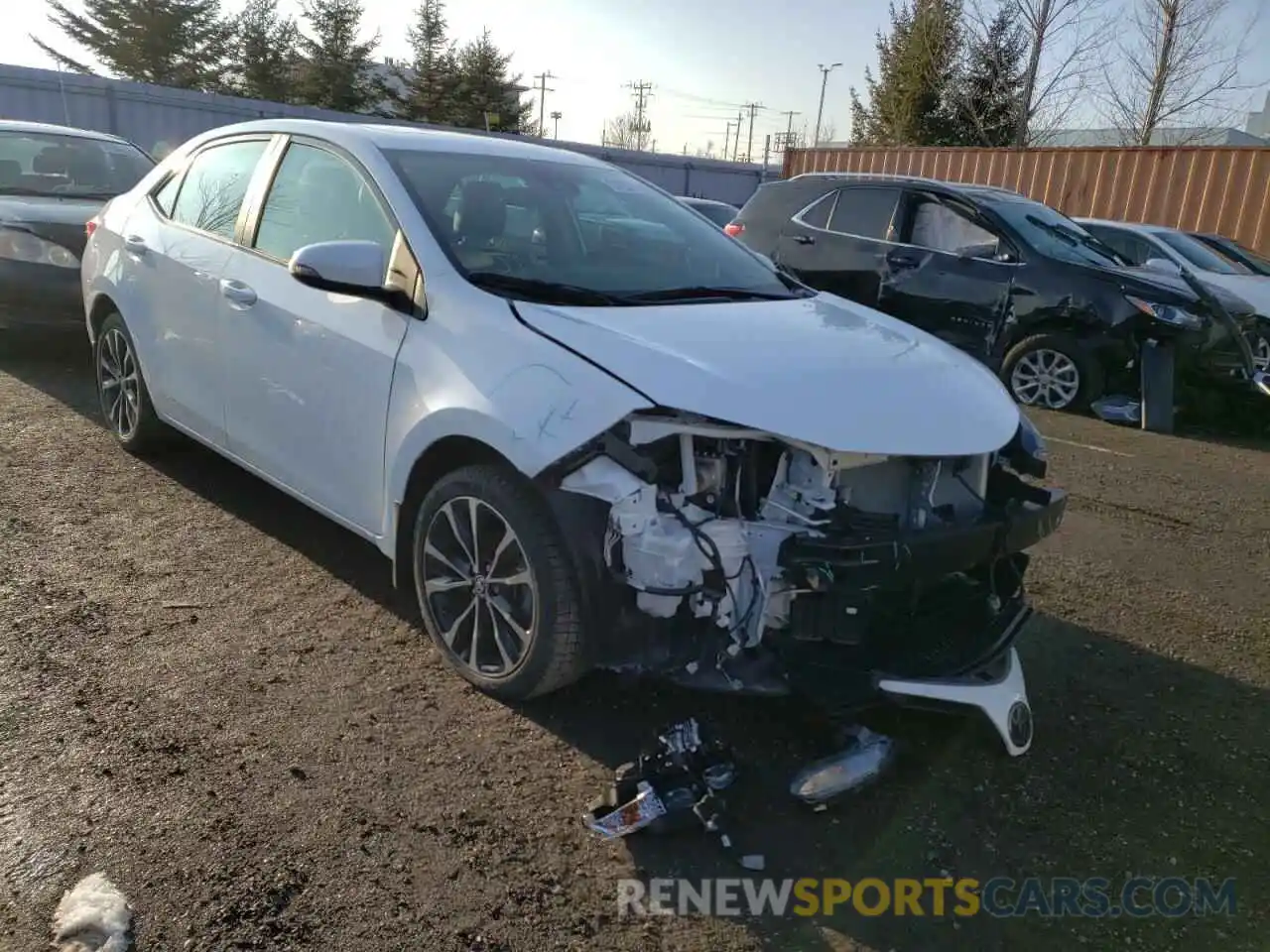 1 Photograph of a damaged car 2T1BURHE2KC147334 TOYOTA COROLLA 2019