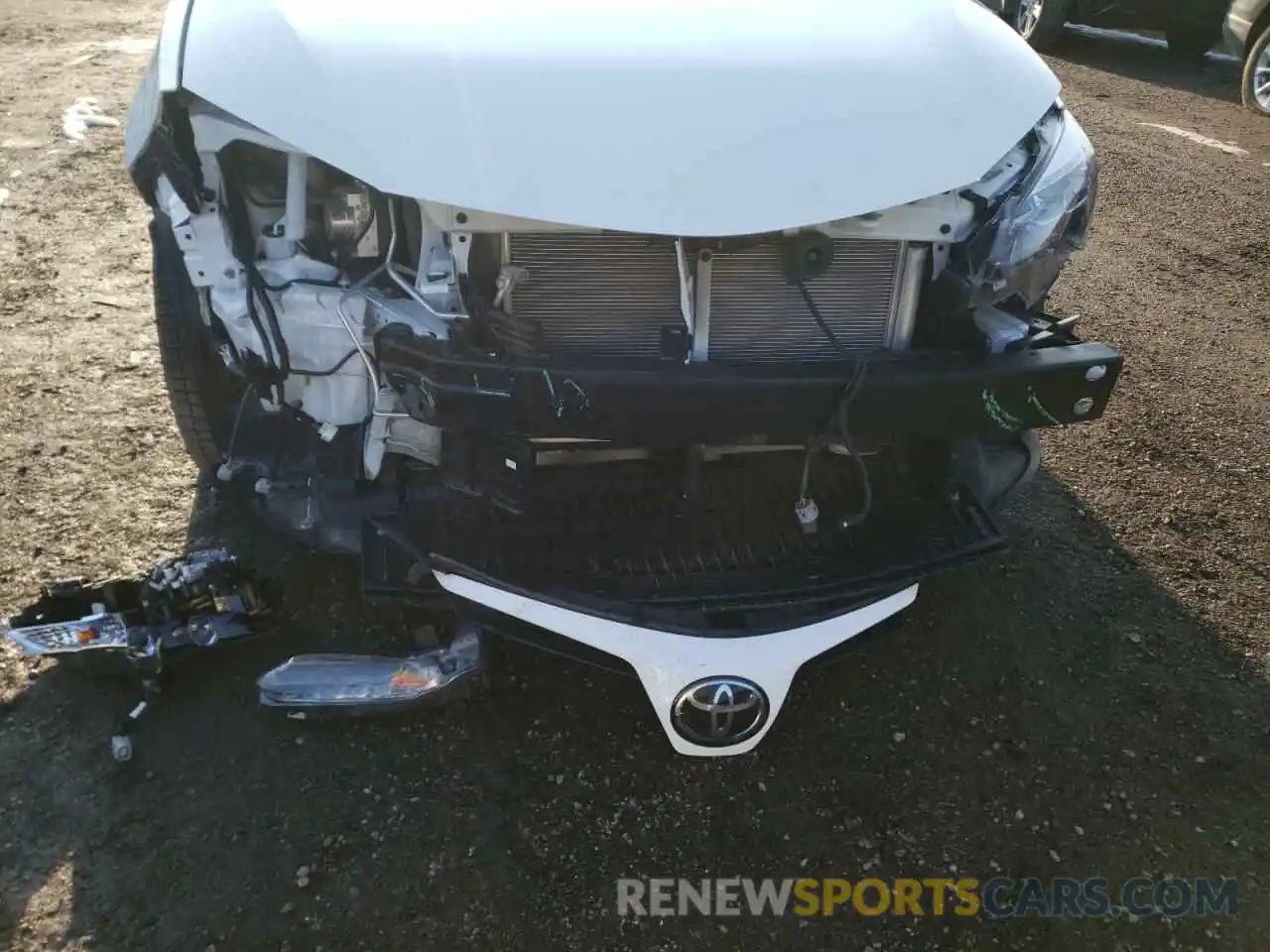 9 Photograph of a damaged car 2T1BURHE2KC147334 TOYOTA COROLLA 2019