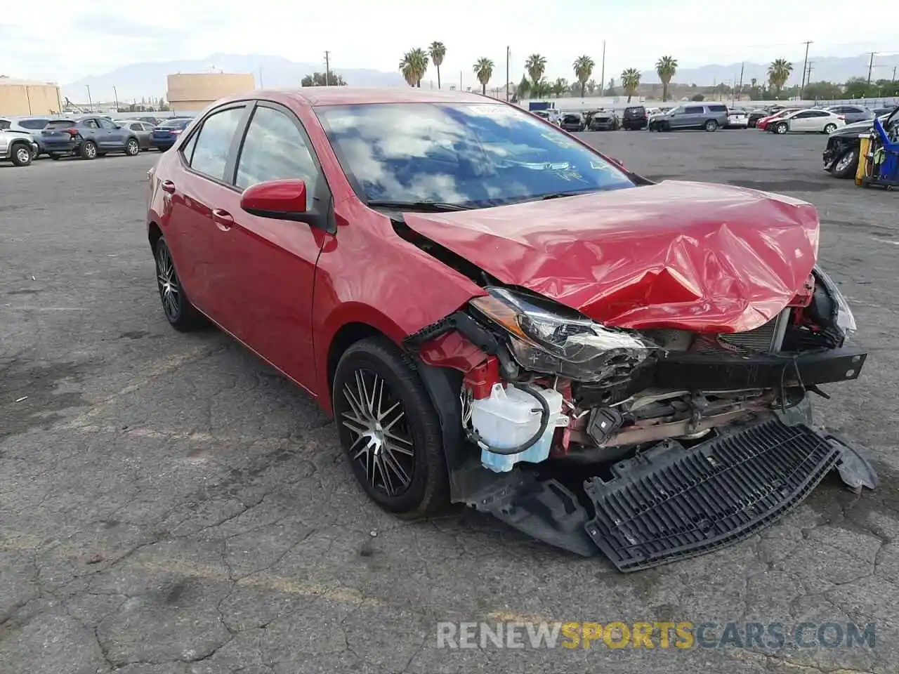 1 Photograph of a damaged car 2T1BURHE2KC148063 TOYOTA COROLLA 2019