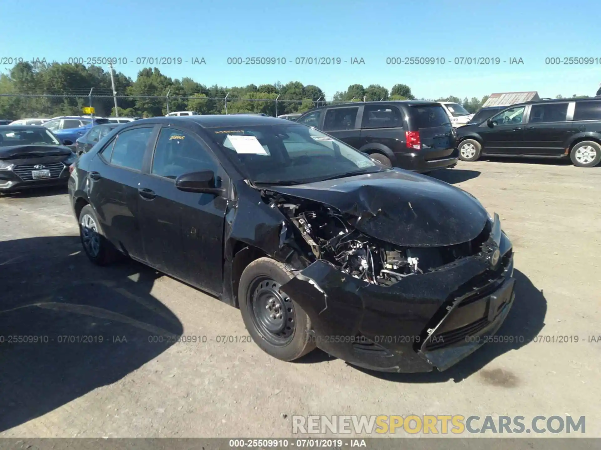 1 Photograph of a damaged car 2T1BURHE2KC152100 TOYOTA COROLLA 2019